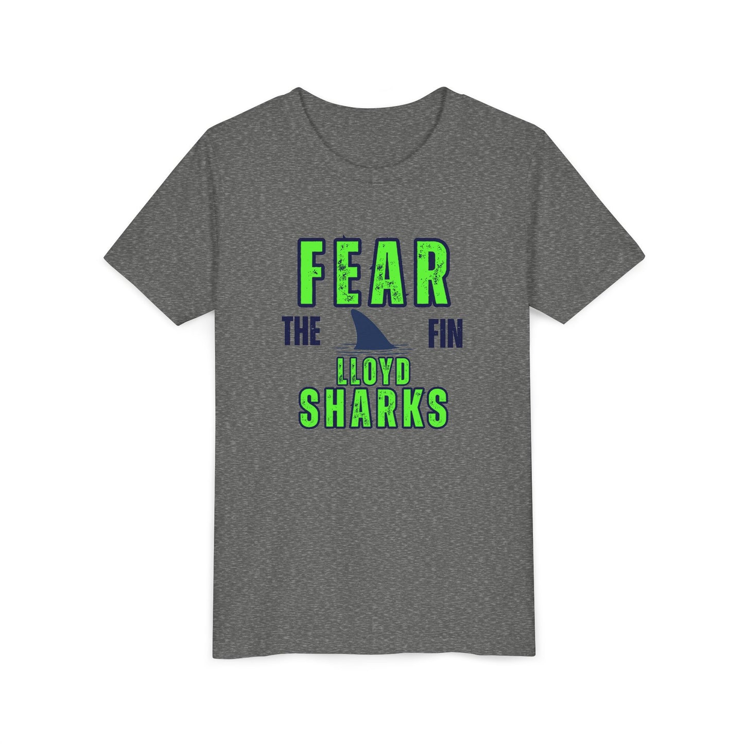 Youth T-Shirt - Fear The Fin - Lloyd Swim Team