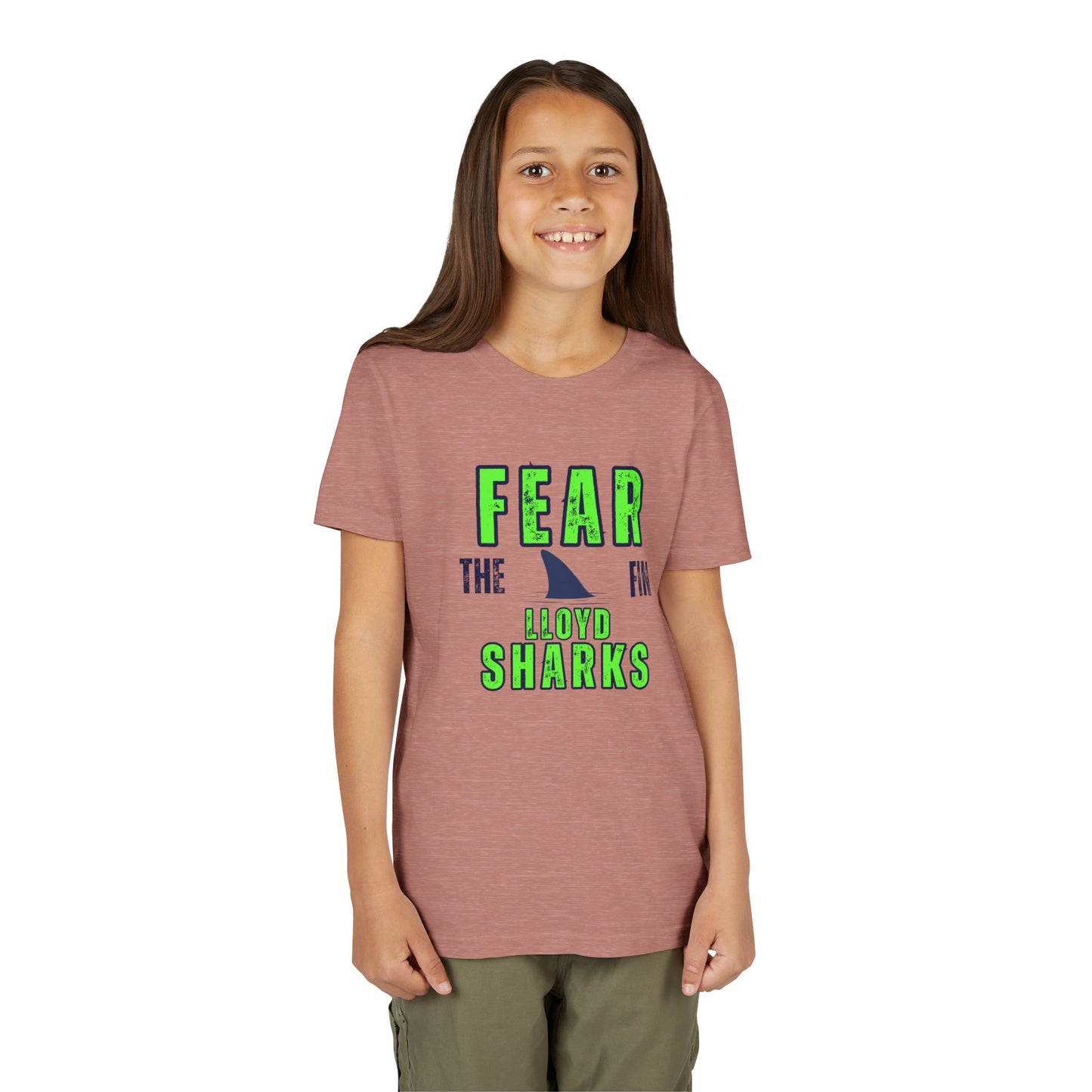 Youth T-Shirt - Fear The Fin - Lloyd Swim Team