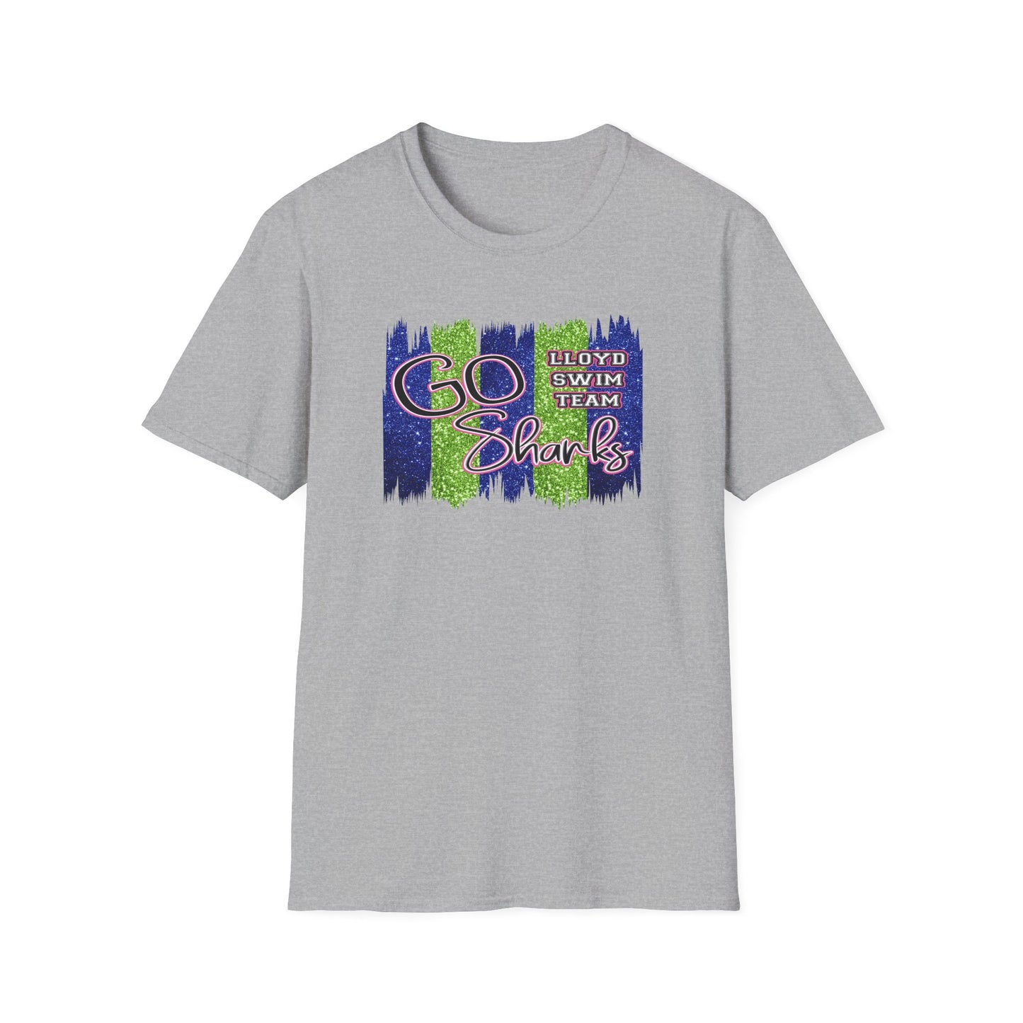Adult Unisex T-Shirt - Go Sharks - Lloyd Swim Team