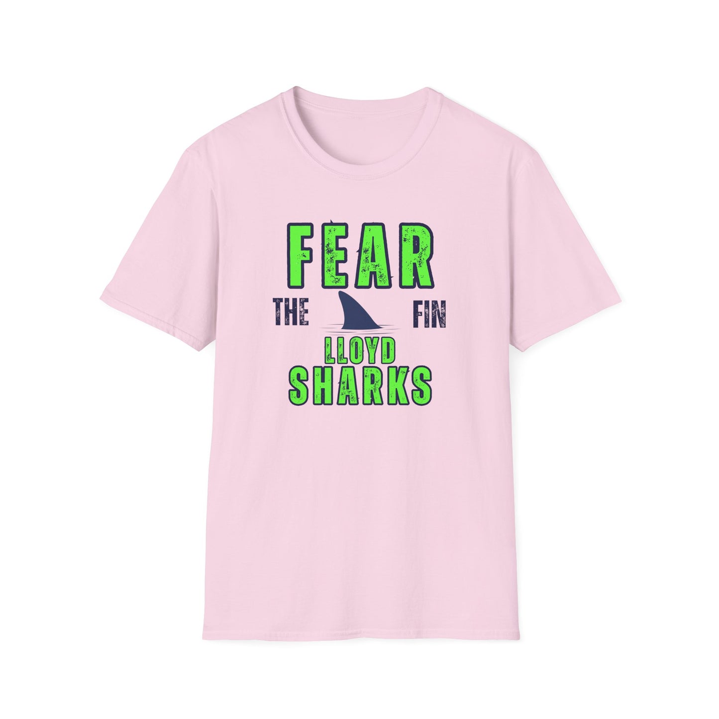 Adult Unisex T-Shirt - Fear The Fin - Lloyd Swim Team