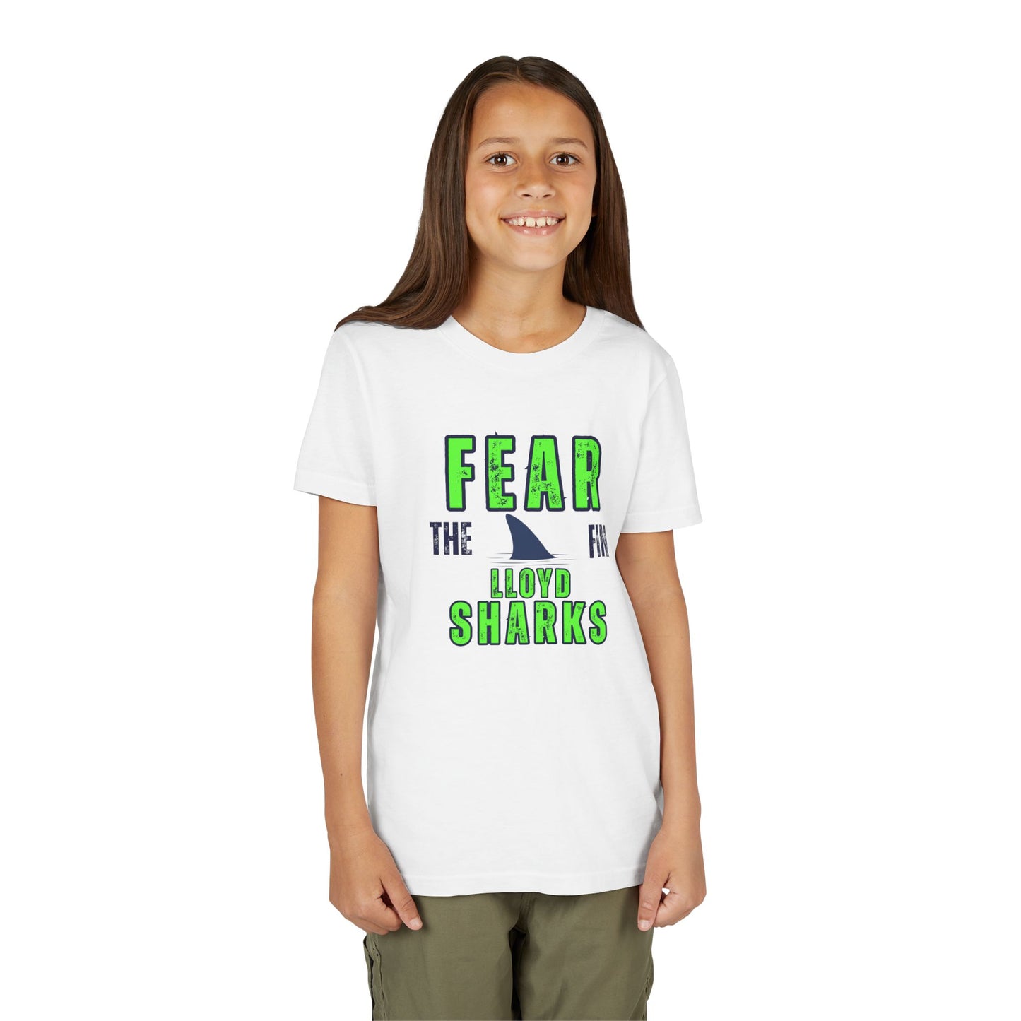 Youth T-Shirt - Fear The Fin - Lloyd Swim Team