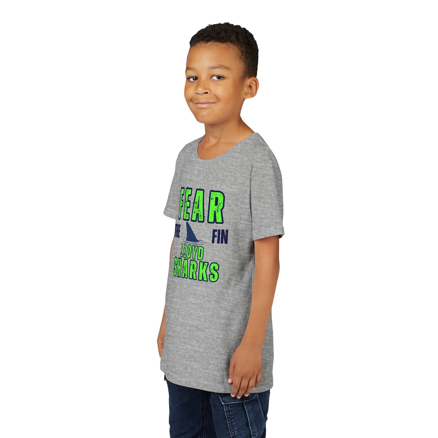 Youth T-Shirt - Fear The Fin - Lloyd Swim Team