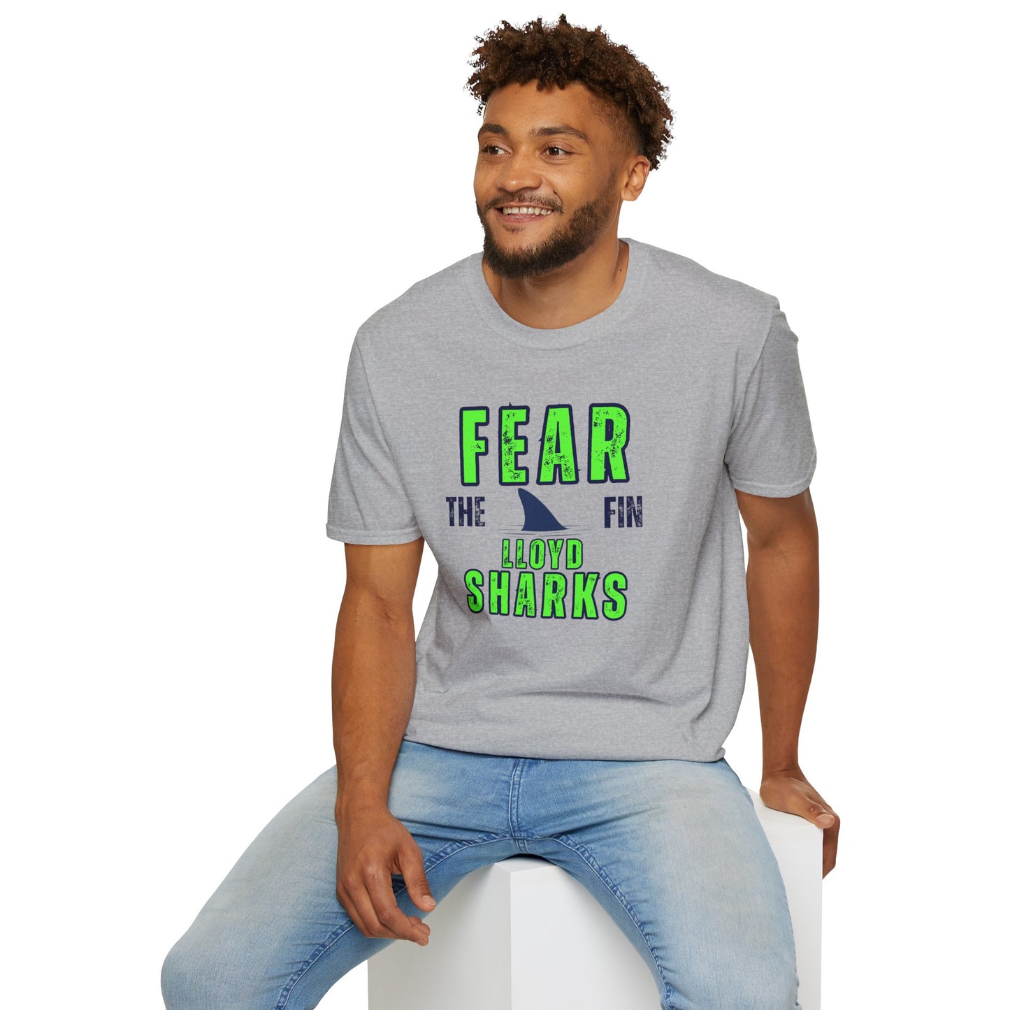 Adult Unisex T-Shirt - Fear The Fin - Lloyd Swim Team
