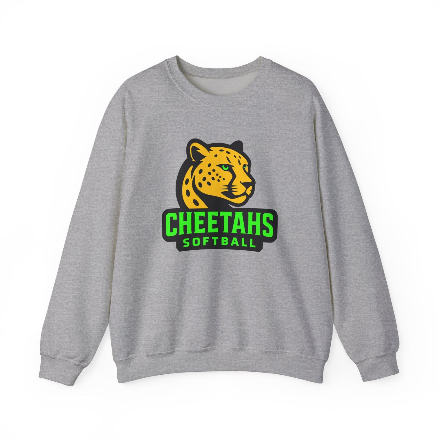 Cheetahs Softball Crewneck Sweatshirt | Unisex Spirit Wear, Cozy Game Day Gear, Free Shipping