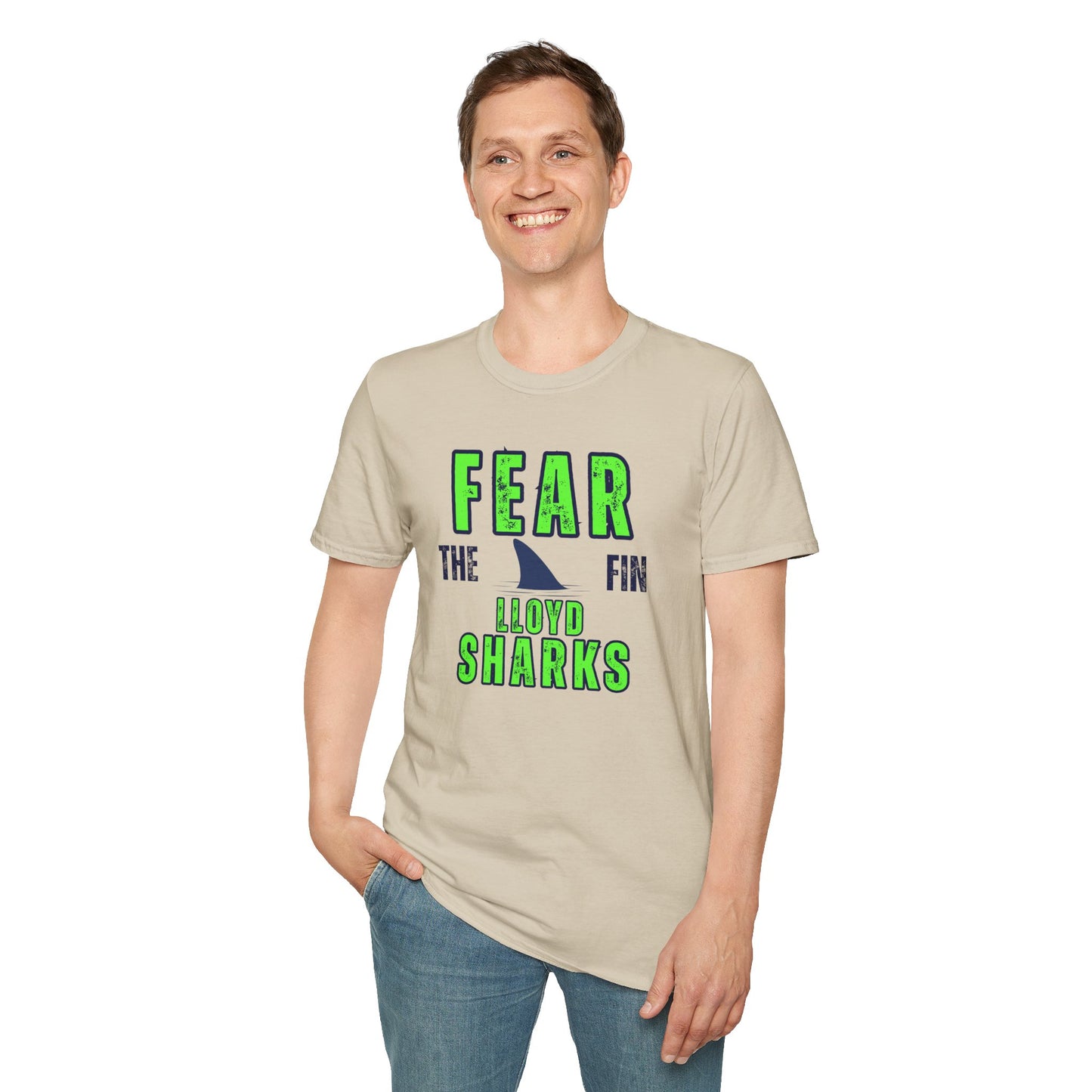 Adult Unisex T-Shirt - Fear The Fin - Lloyd Swim Team