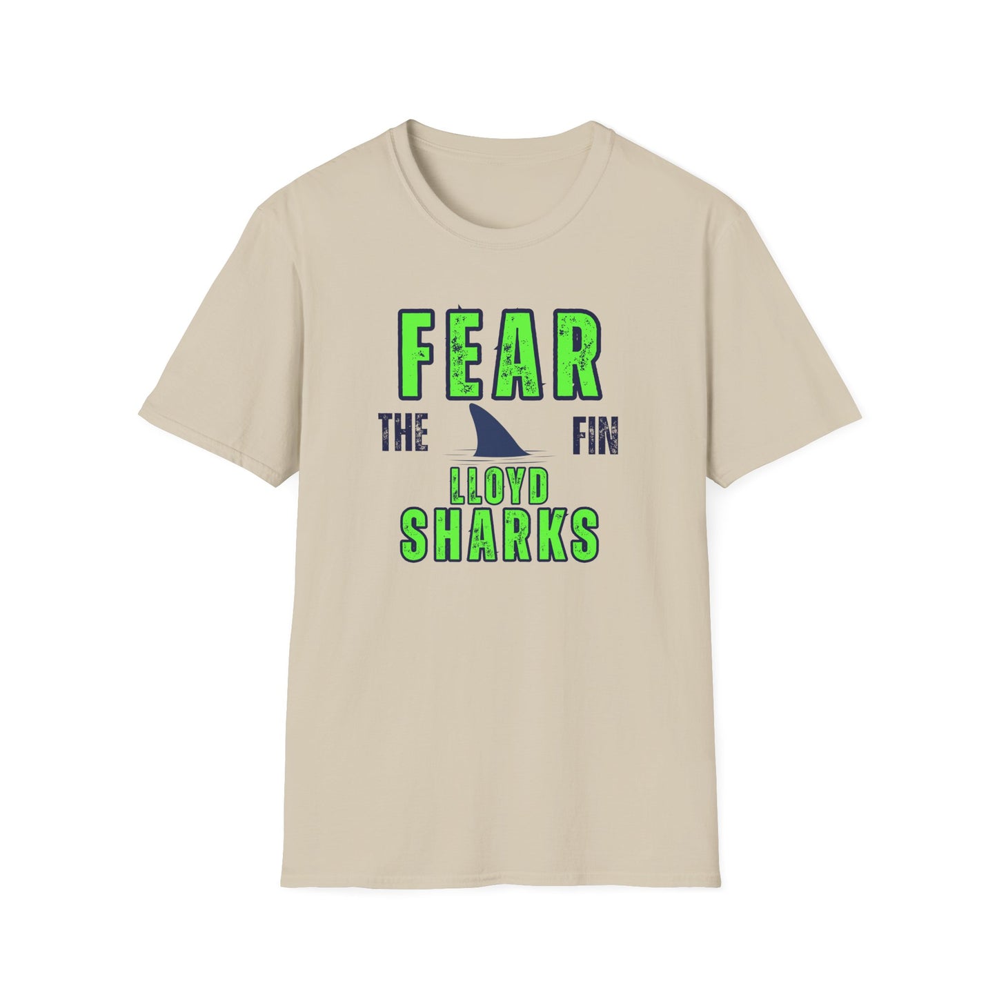 Adult Unisex T-Shirt - Fear The Fin - Lloyd Swim Team
