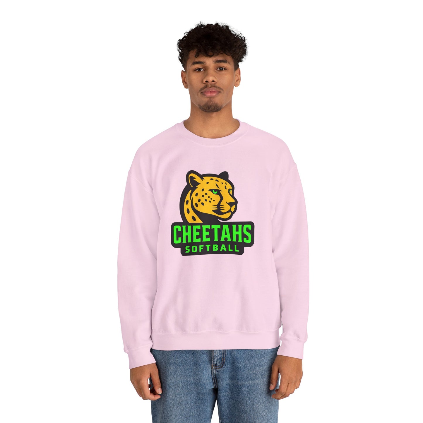 Cheetahs Softball Crewneck Sweatshirt | Unisex Spirit Wear, Cozy Game Day Gear, Free Shipping