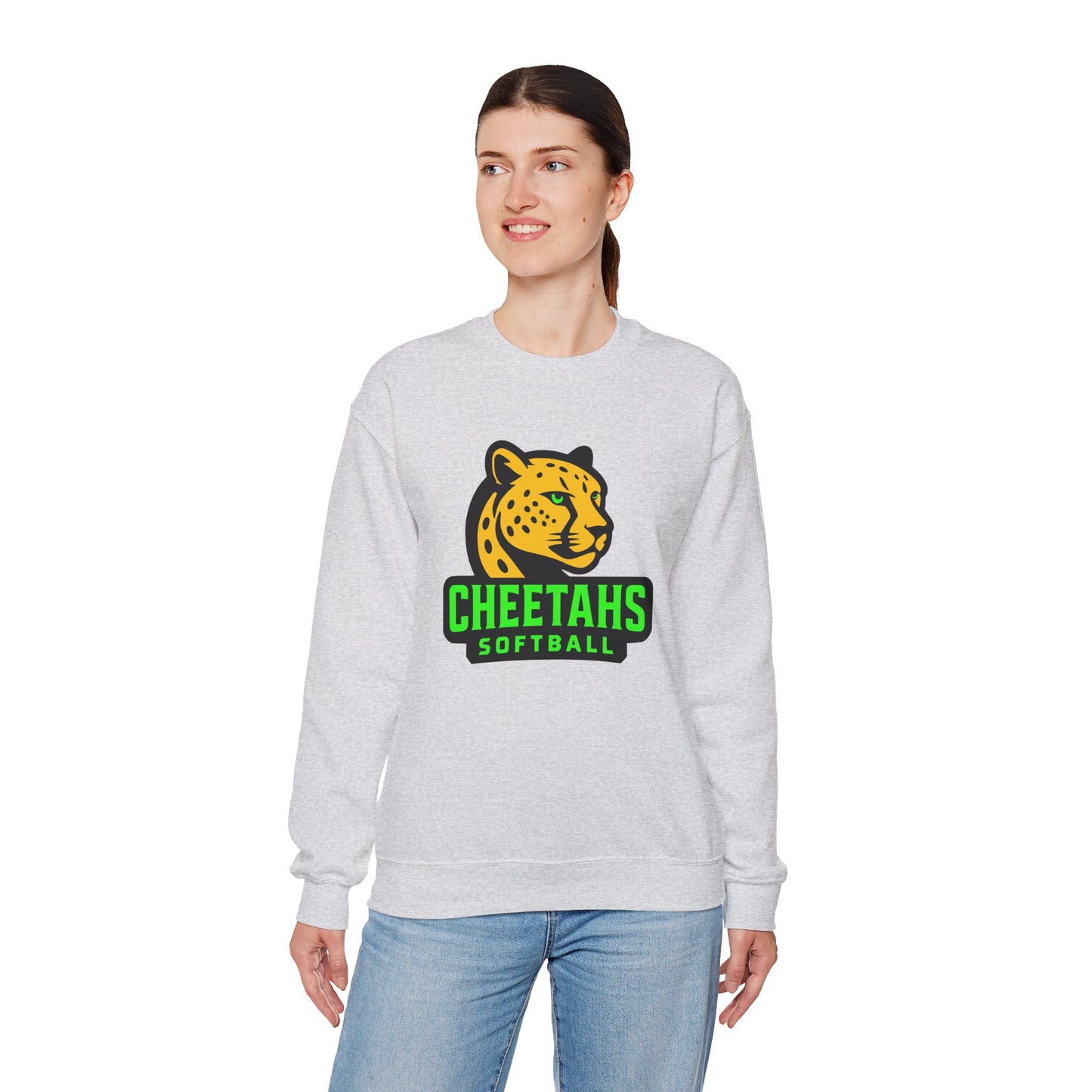 Cheetahs Softball Crewneck Sweatshirt | Unisex Spirit Wear, Cozy Game Day Gear, Free Shipping