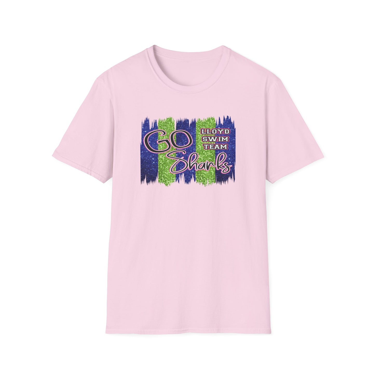 Adult Unisex T-Shirt - Go Sharks - Lloyd Swim Team