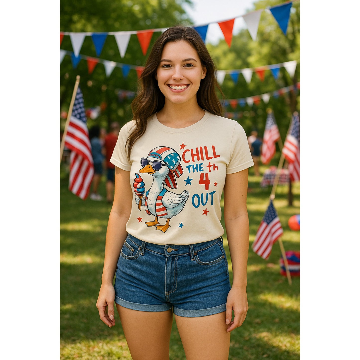 Funny 4th of July T-Shirt β Chill the 4th Out Shirt | Unisex Patriotic Tee for Parties, Summer Festivals, BBQ's, Parades, & Fireworks