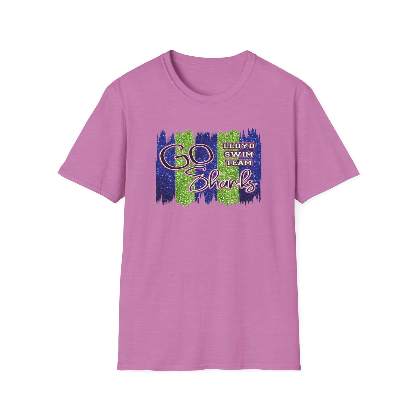 Adult Unisex T-Shirt - Go Sharks - Lloyd Swim Team