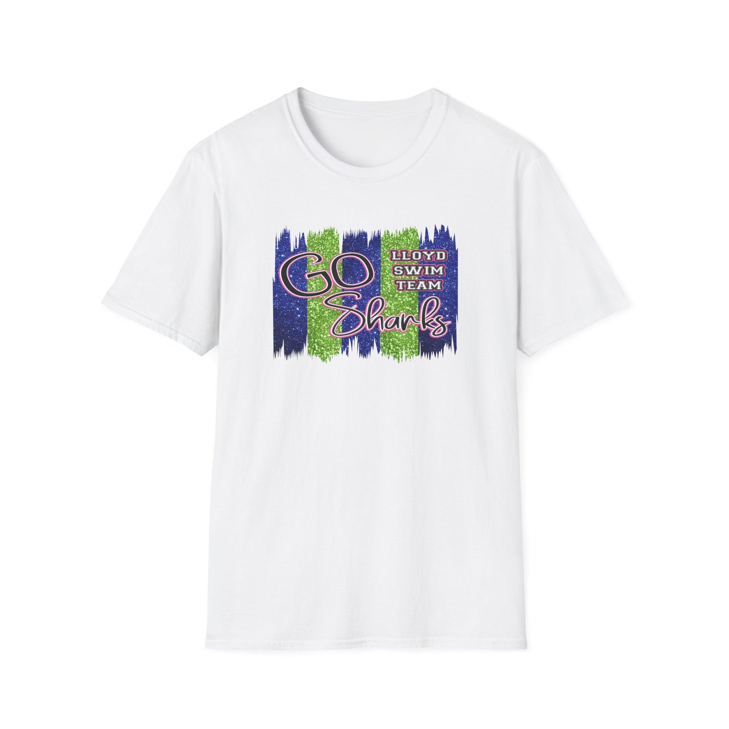 Adult Unisex T-Shirt - Go Sharks - Lloyd Swim Team