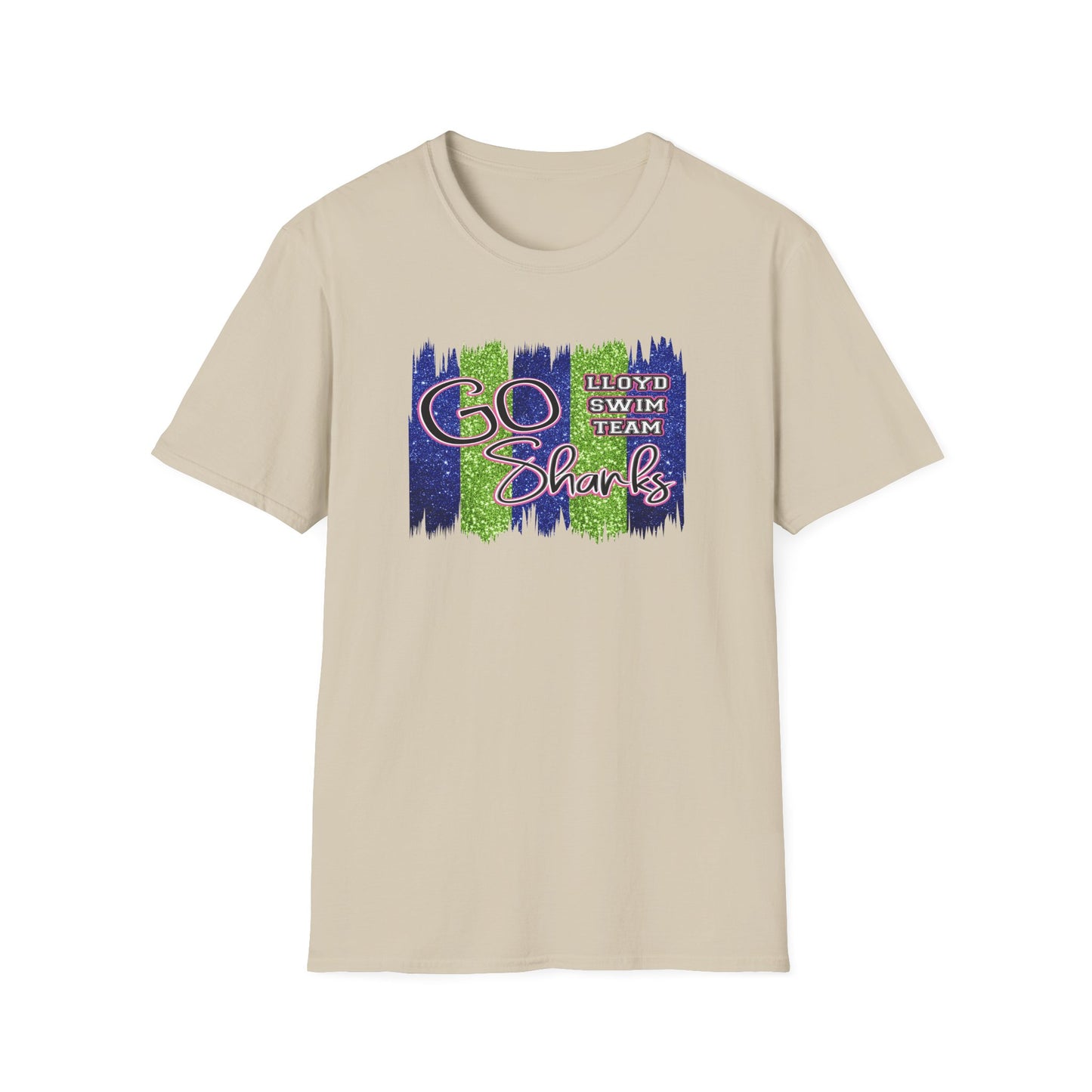 Adult Unisex T-Shirt - Go Sharks - Lloyd Swim Team