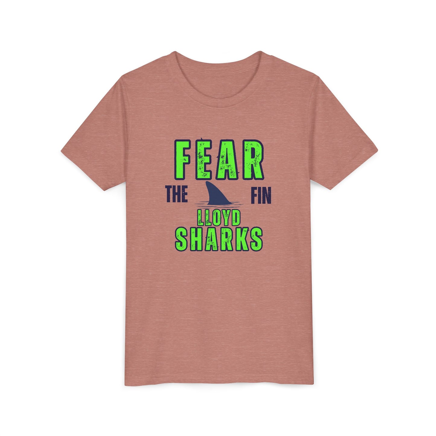 Youth T-Shirt - Fear The Fin - Lloyd Swim Team