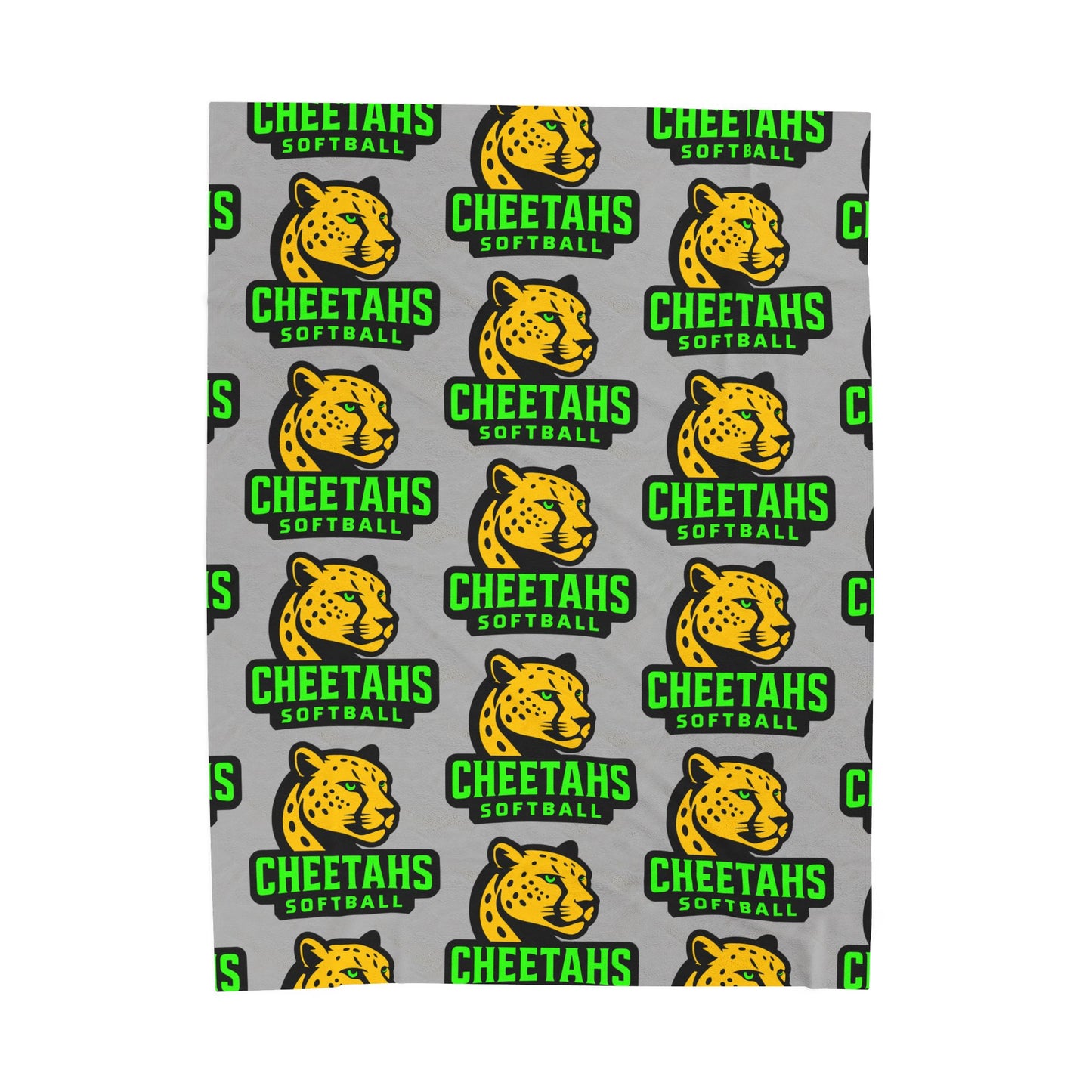 Cheetahs Softball Plush Blanket | Cozy Spirit Wear Throw, Game Day Essential, Free Shipping