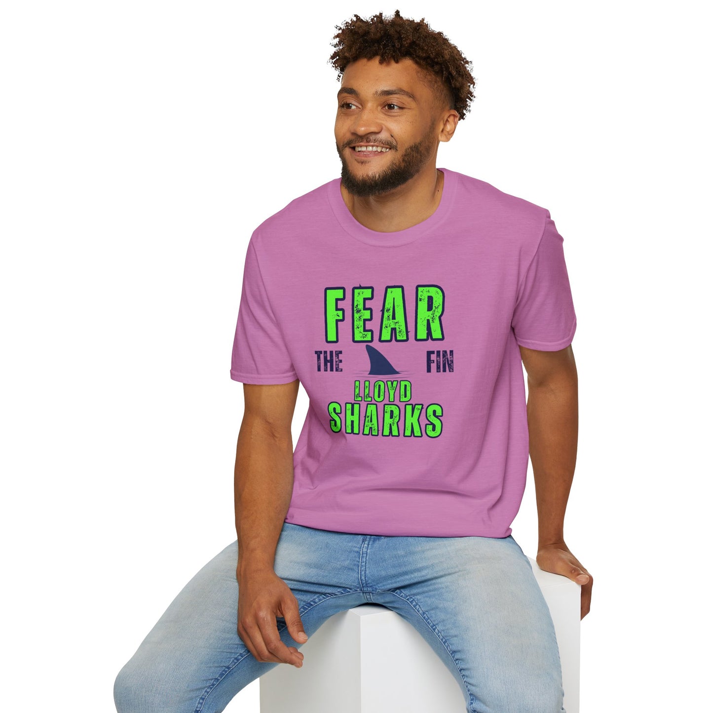 Adult Unisex T-Shirt - Fear The Fin - Lloyd Swim Team