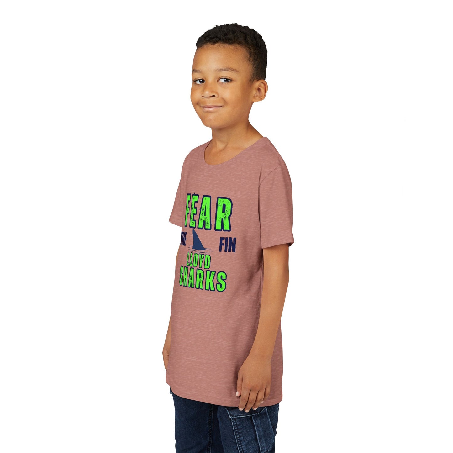 Youth T-Shirt - Fear The Fin - Lloyd Swim Team