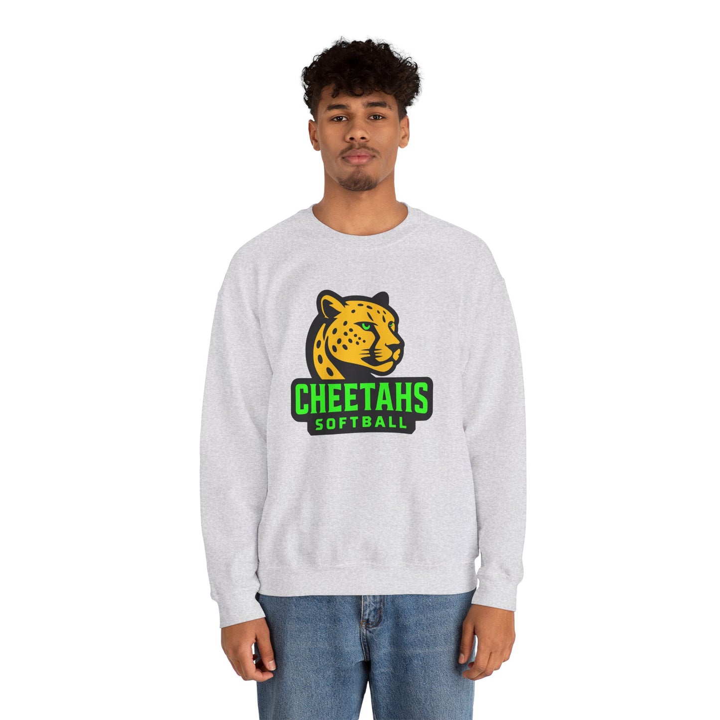 Cheetahs Softball Crewneck Sweatshirt | Unisex Spirit Wear, Cozy Game Day Gear, Free Shipping