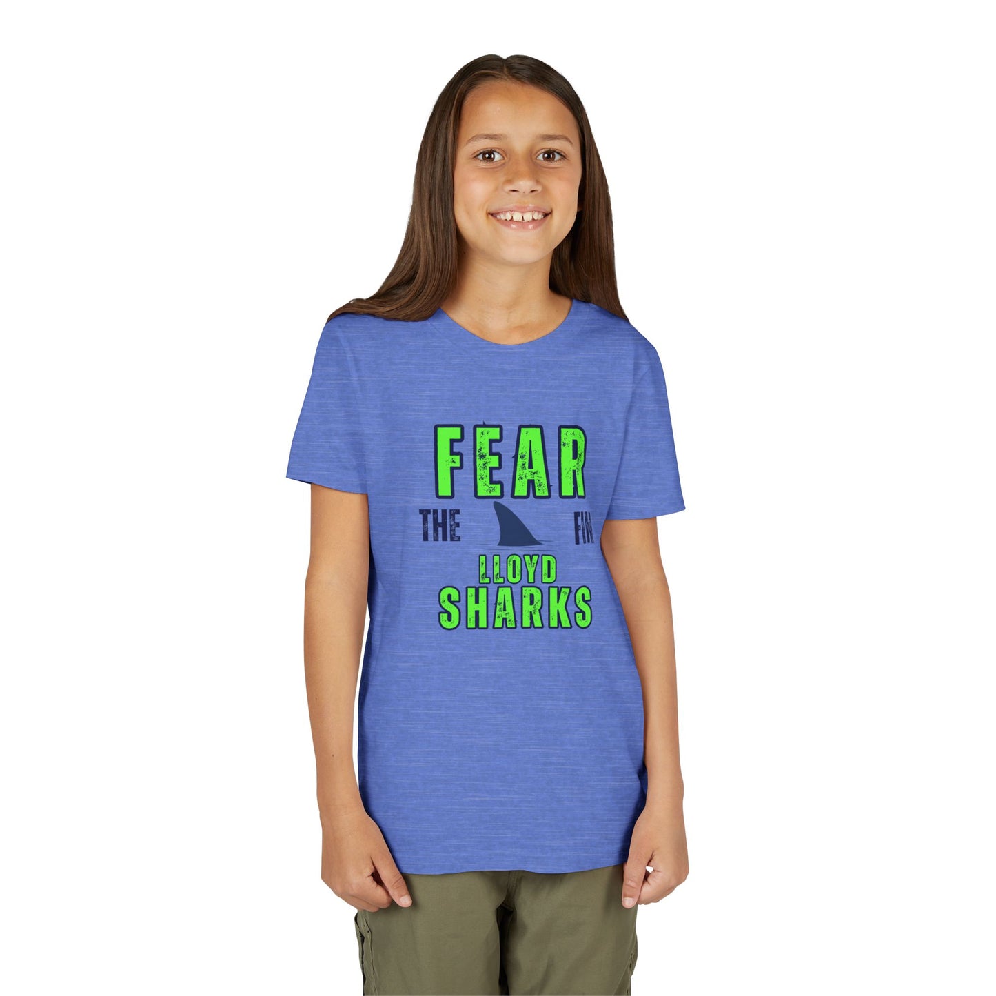 Youth T-Shirt - Fear The Fin - Lloyd Swim Team
