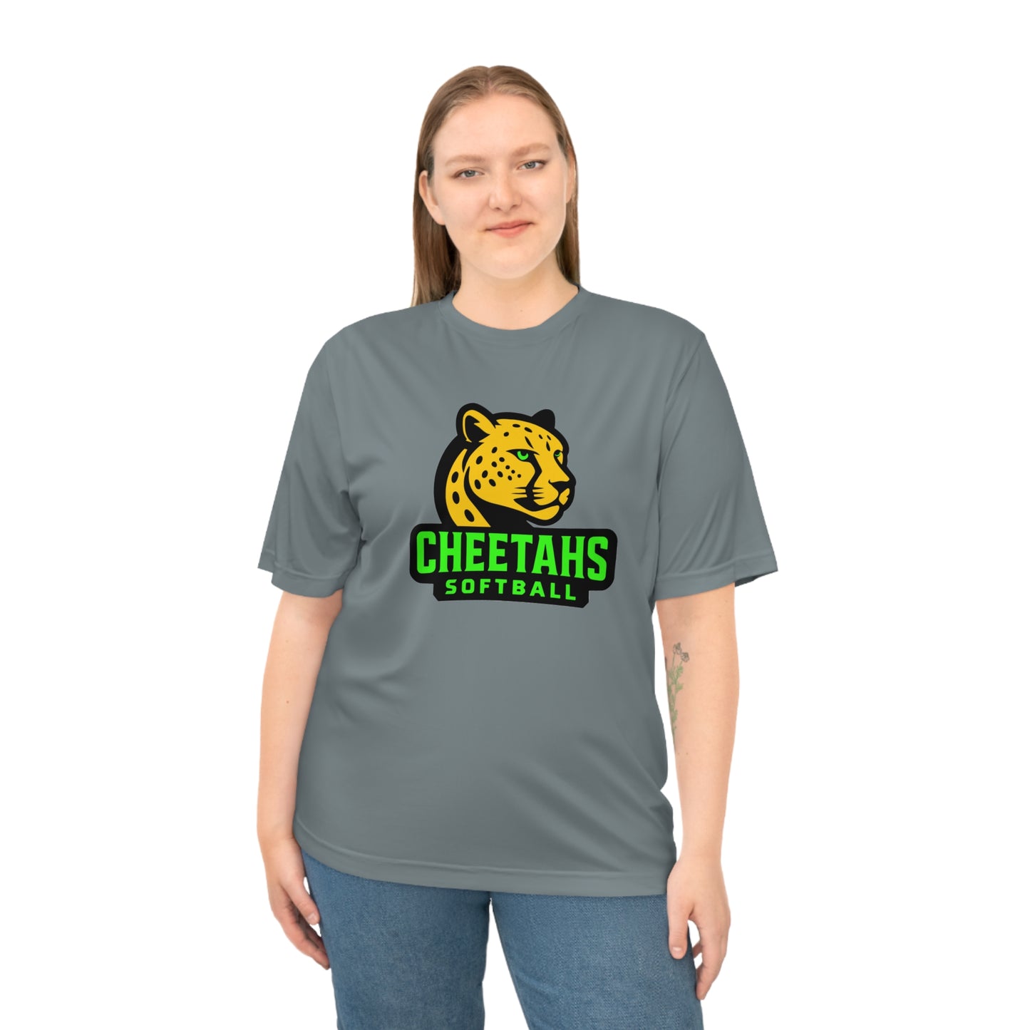 Cheetahs Softball Performance Tee β Moisture-Wicking, UPF Protection, Free Shipping