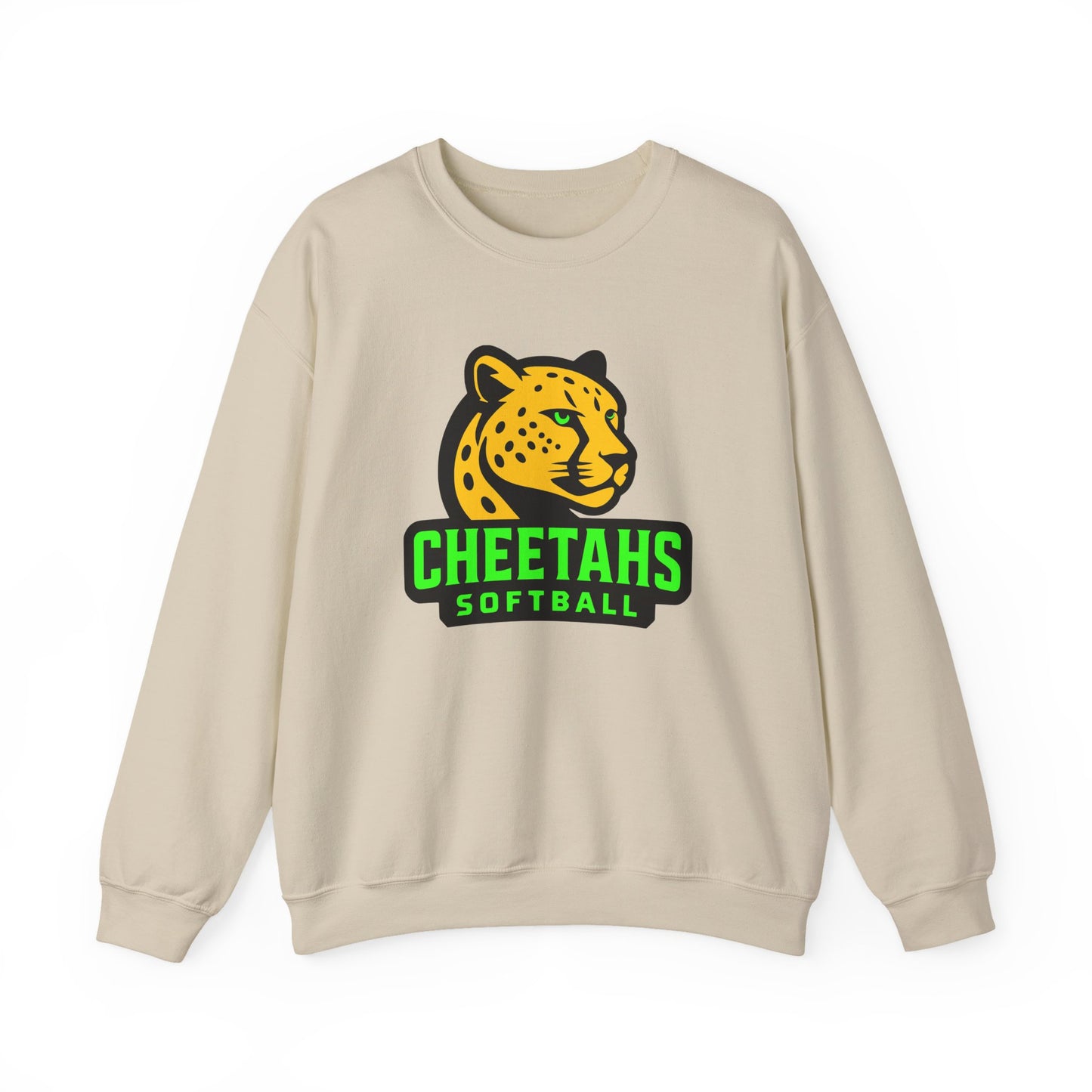 Cheetahs Softball Crewneck Sweatshirt | Unisex Spirit Wear, Cozy Game Day Gear, Free Shipping