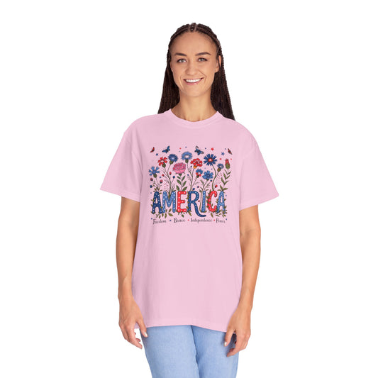 Adult Comfort Colors T-Shirt - America - 4th of July