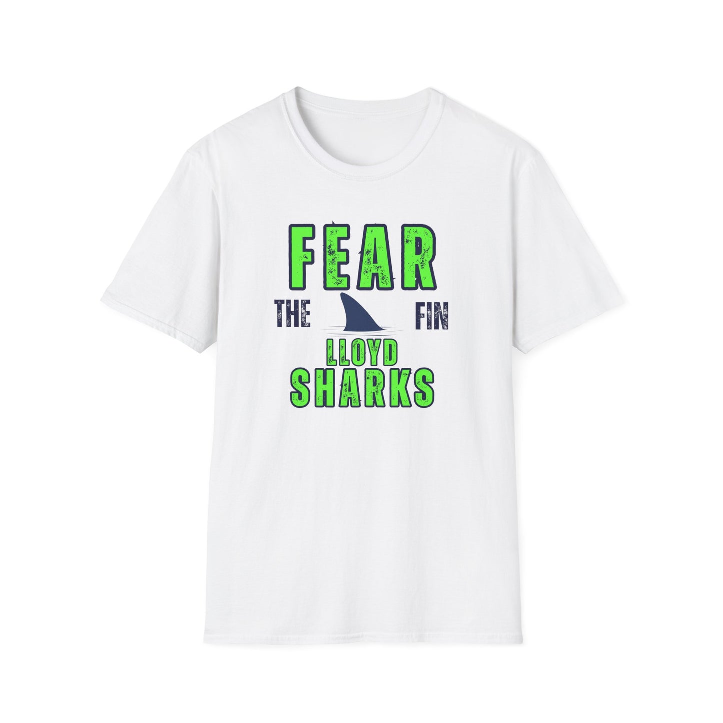 Adult Unisex T-Shirt - Fear The Fin - Lloyd Swim Team