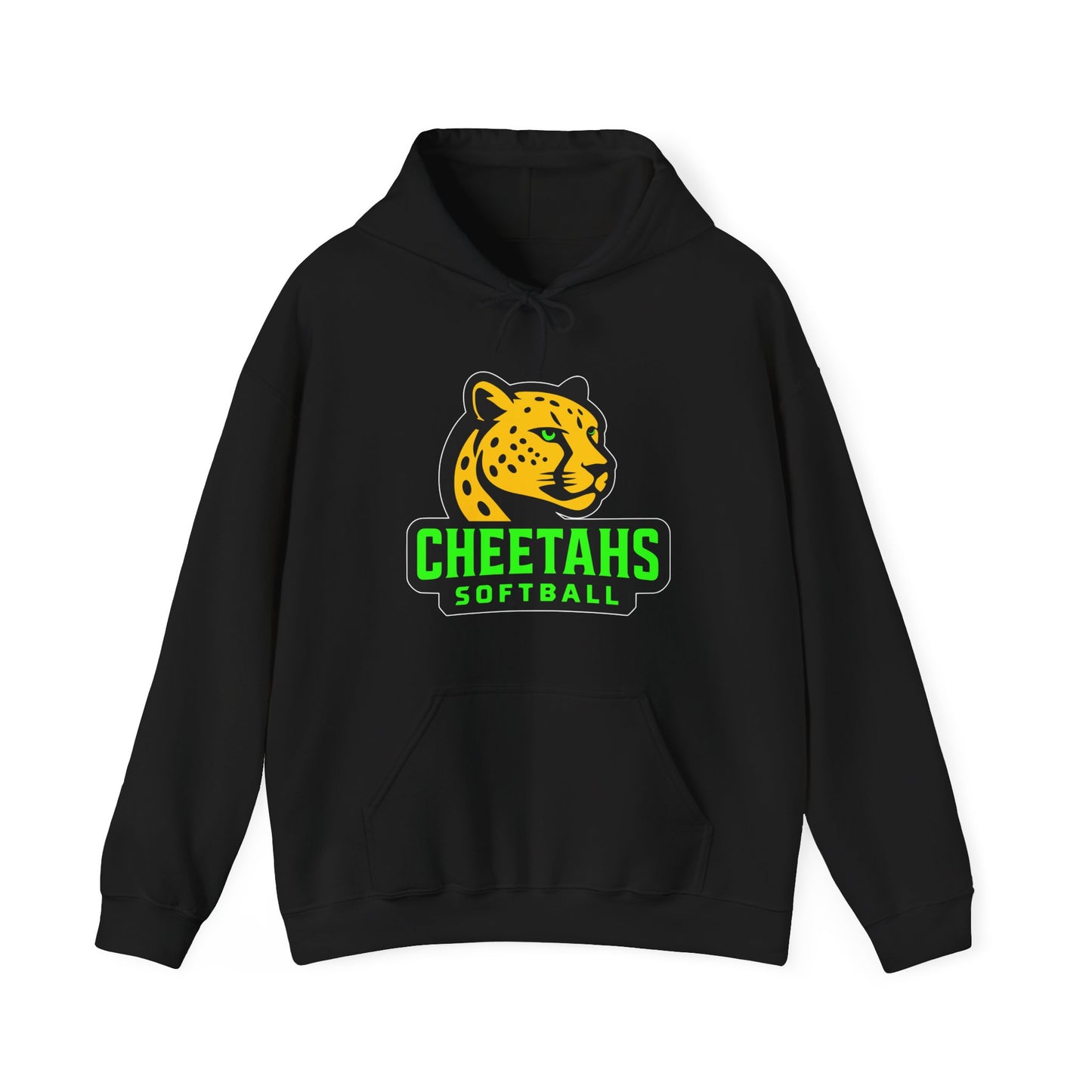 Cheetahs Softball Hoodie – Unisex Team Spirit Sweatshirt, Cozy Fan Gear | White Outline with Free Shipping