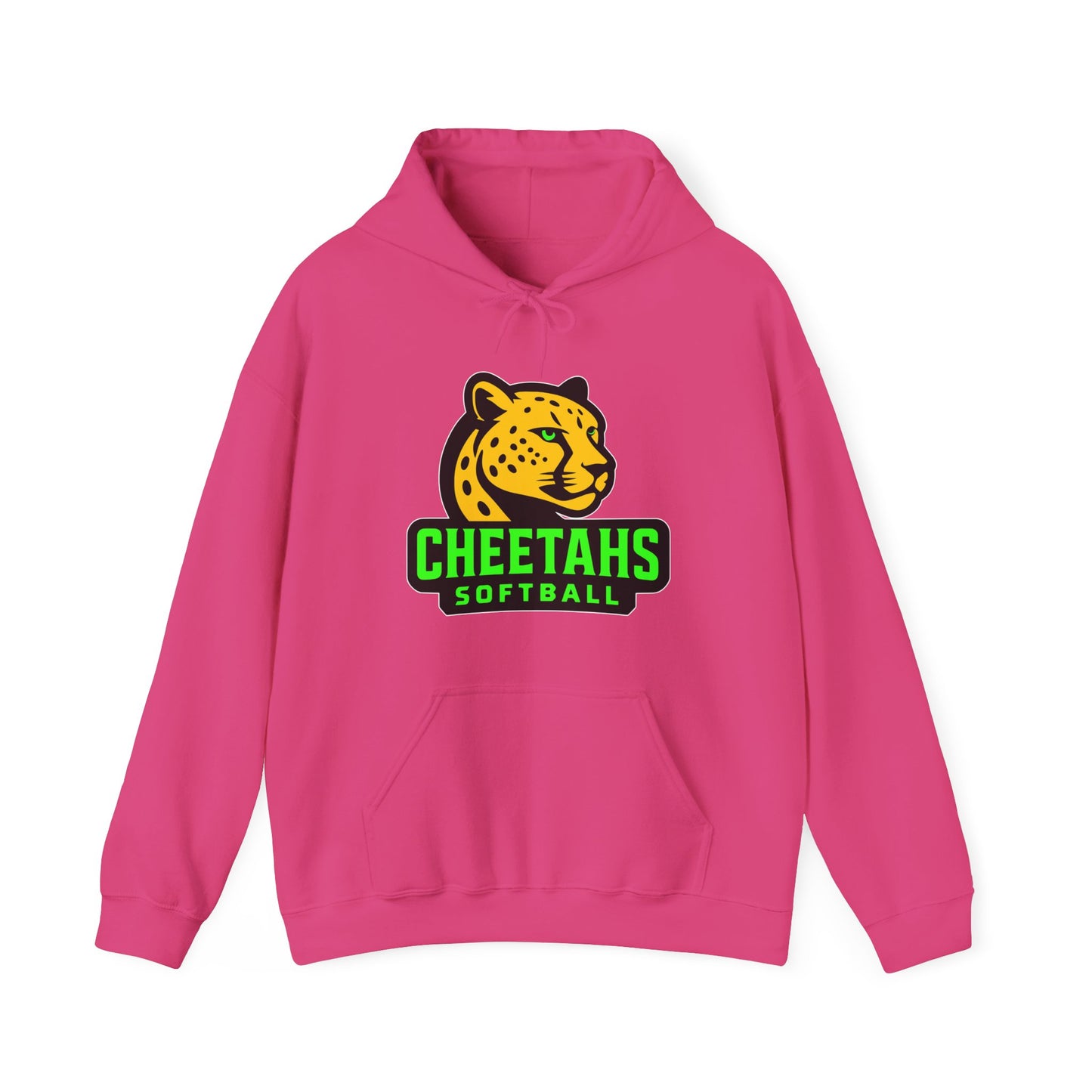 Cheetahs Softball Hoodie – Unisex Team Spirit Sweatshirt, Cozy Fan Gear | White Outline with Free Shipping