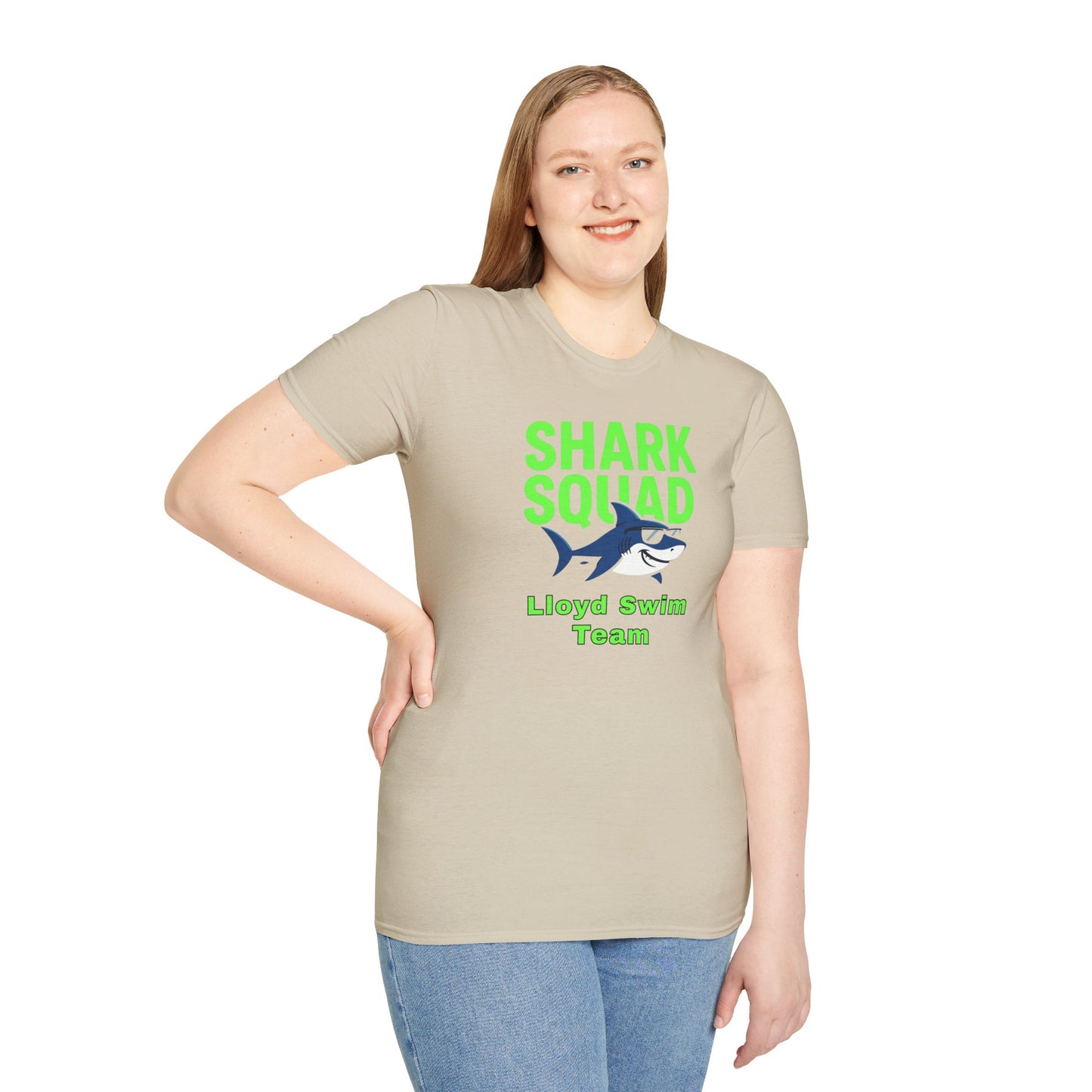 Adult Unisex T-Shirt - Shark Squad - Lloyd Swim Team