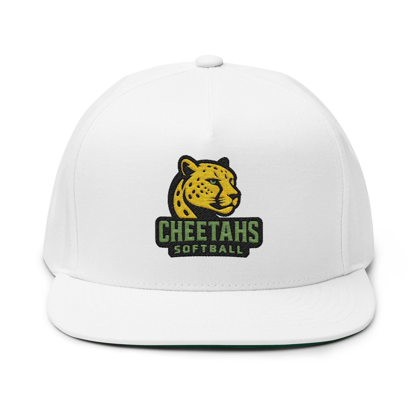 Cheetahs Softball Embroidered Flat Bill Cap | Spirit Wear Snapback | FREE Shipping