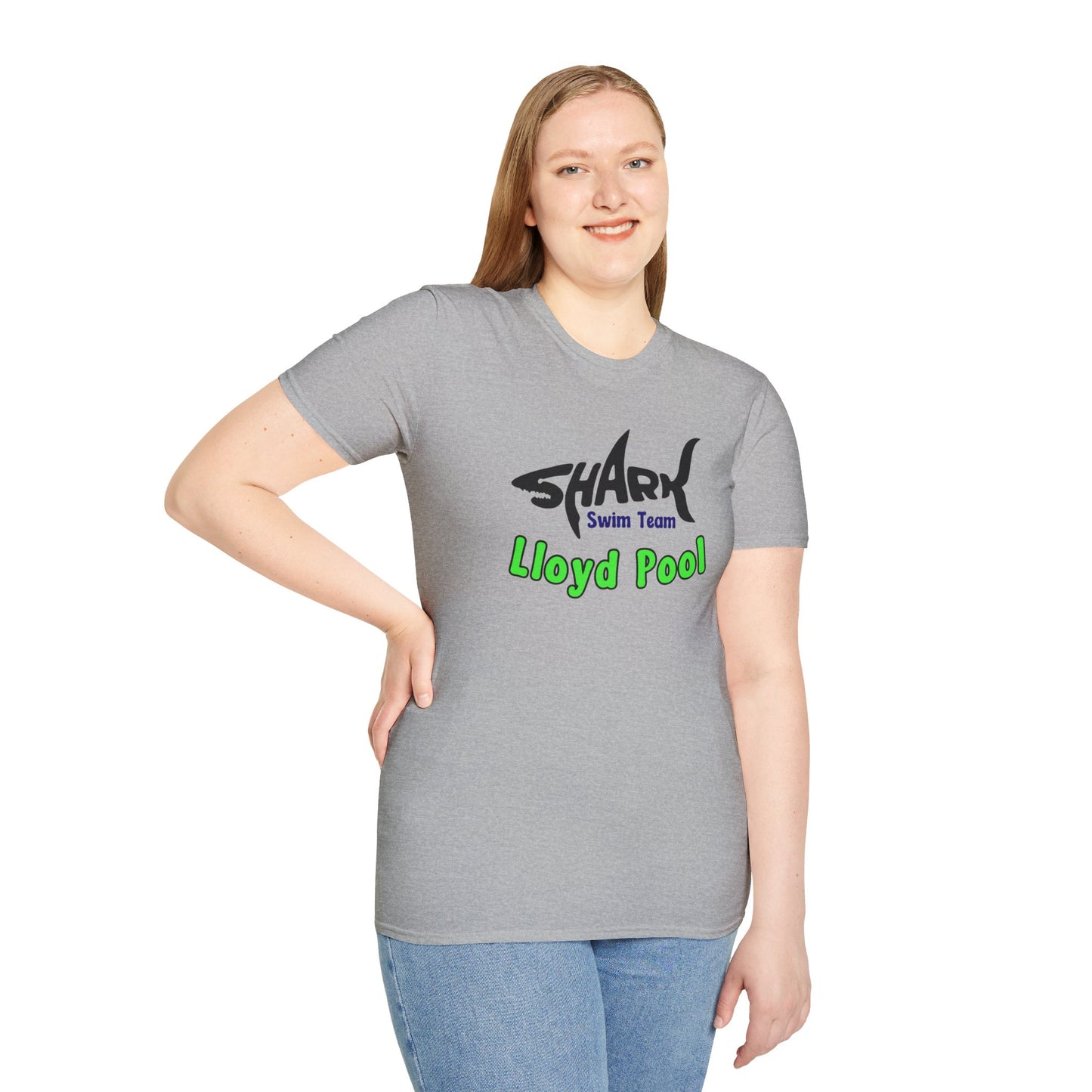 Adult Unisex T-Shirt - Shark Swim Team - Lloyd Swim Team