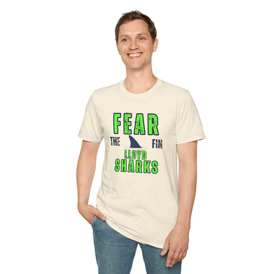 Adult Unisex T-Shirt - Fear The Fin - Lloyd Swim Team