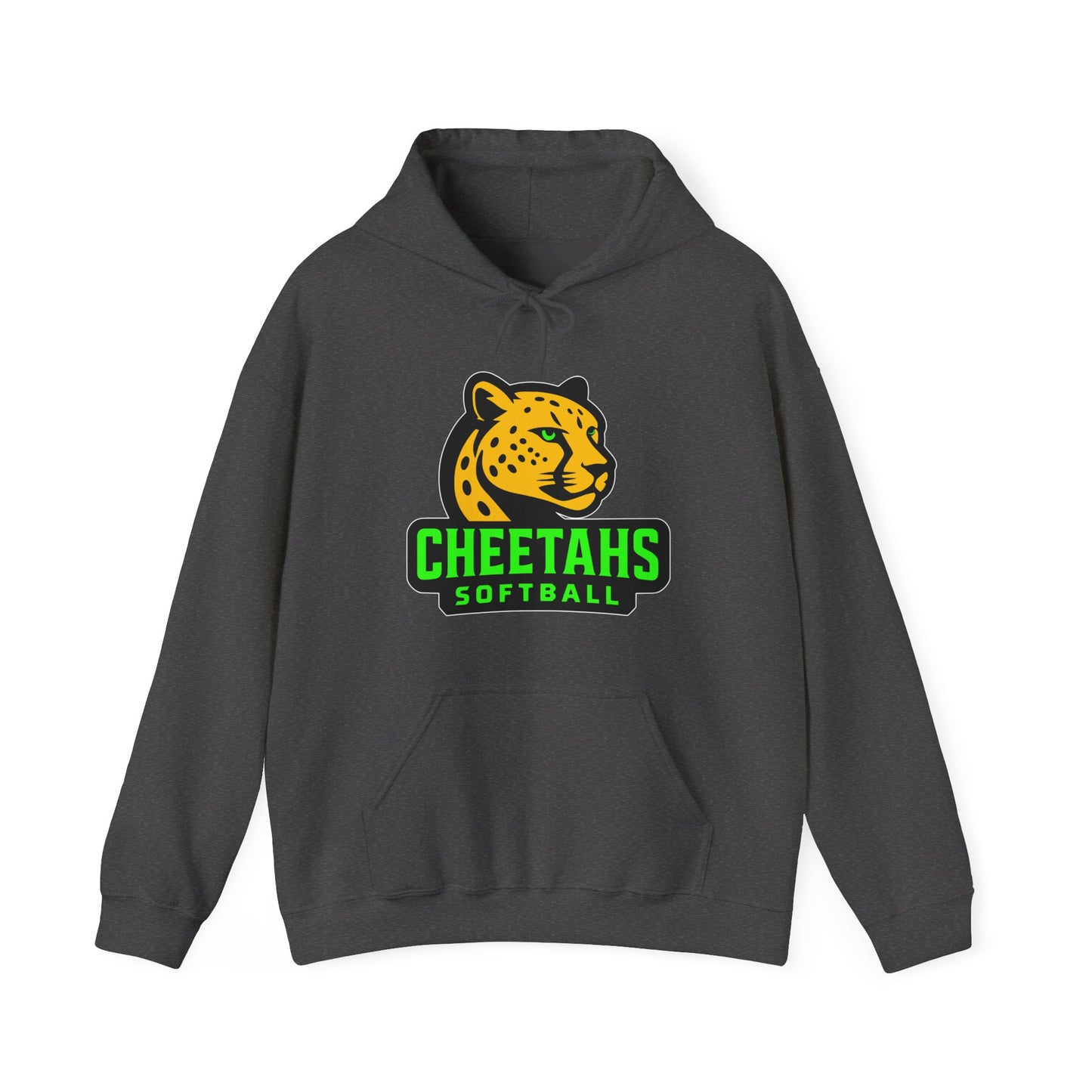 Cheetahs Softball Hoodie – Unisex Team Spirit Sweatshirt, Cozy Fan Gear | White Outline with Free Shipping