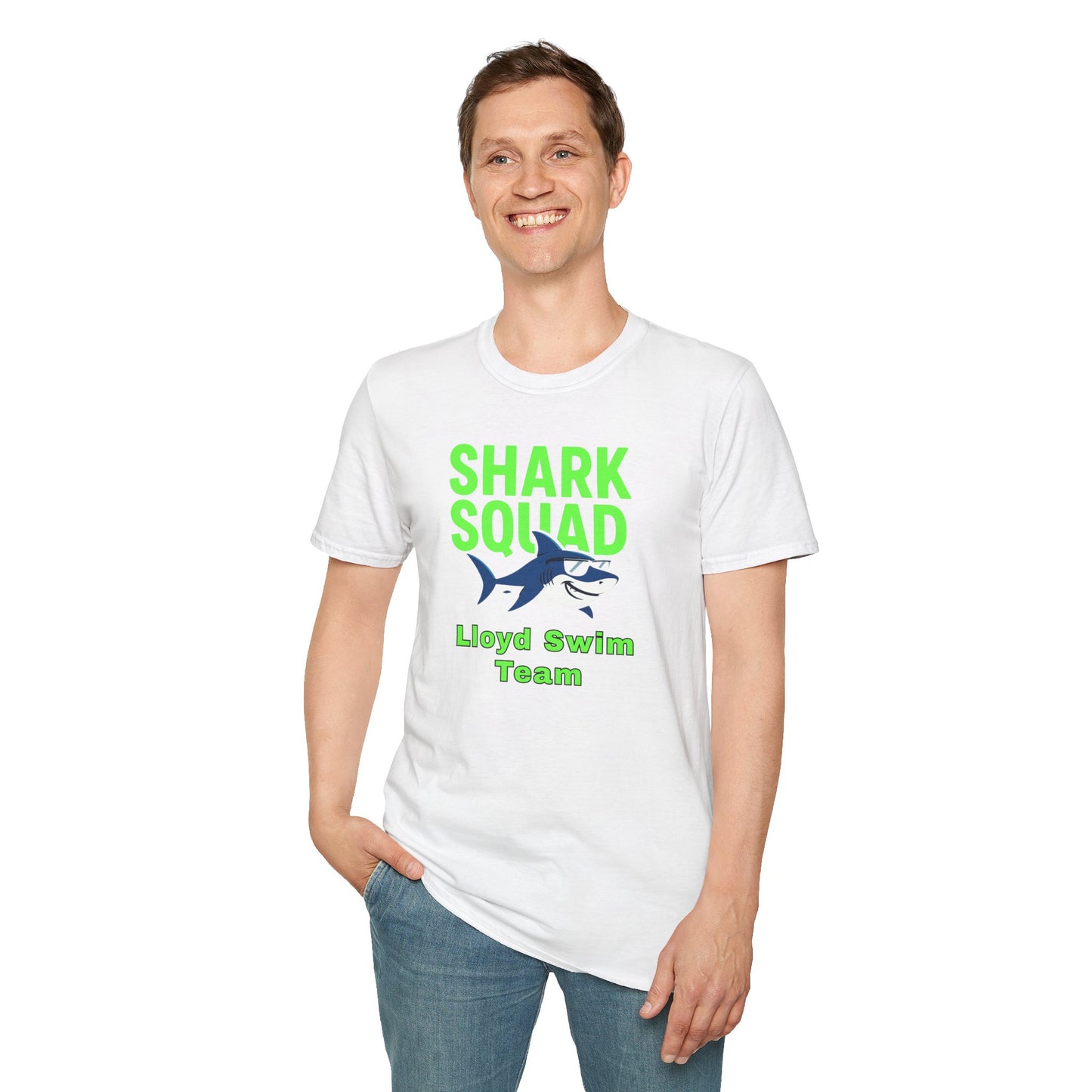 Adult Unisex T-Shirt - Shark Squad - Lloyd Swim Team