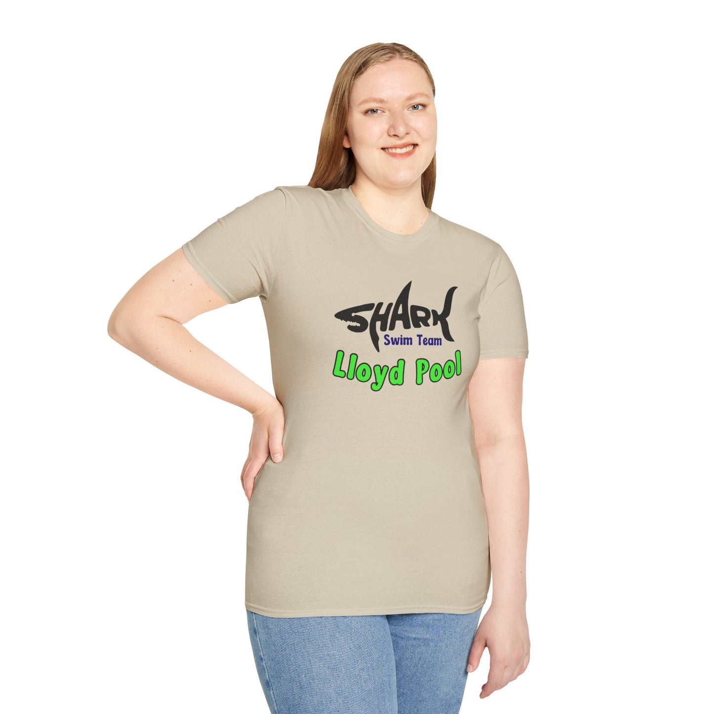 Adult Unisex T-Shirt - Shark Swim Team - Lloyd Swim Team
