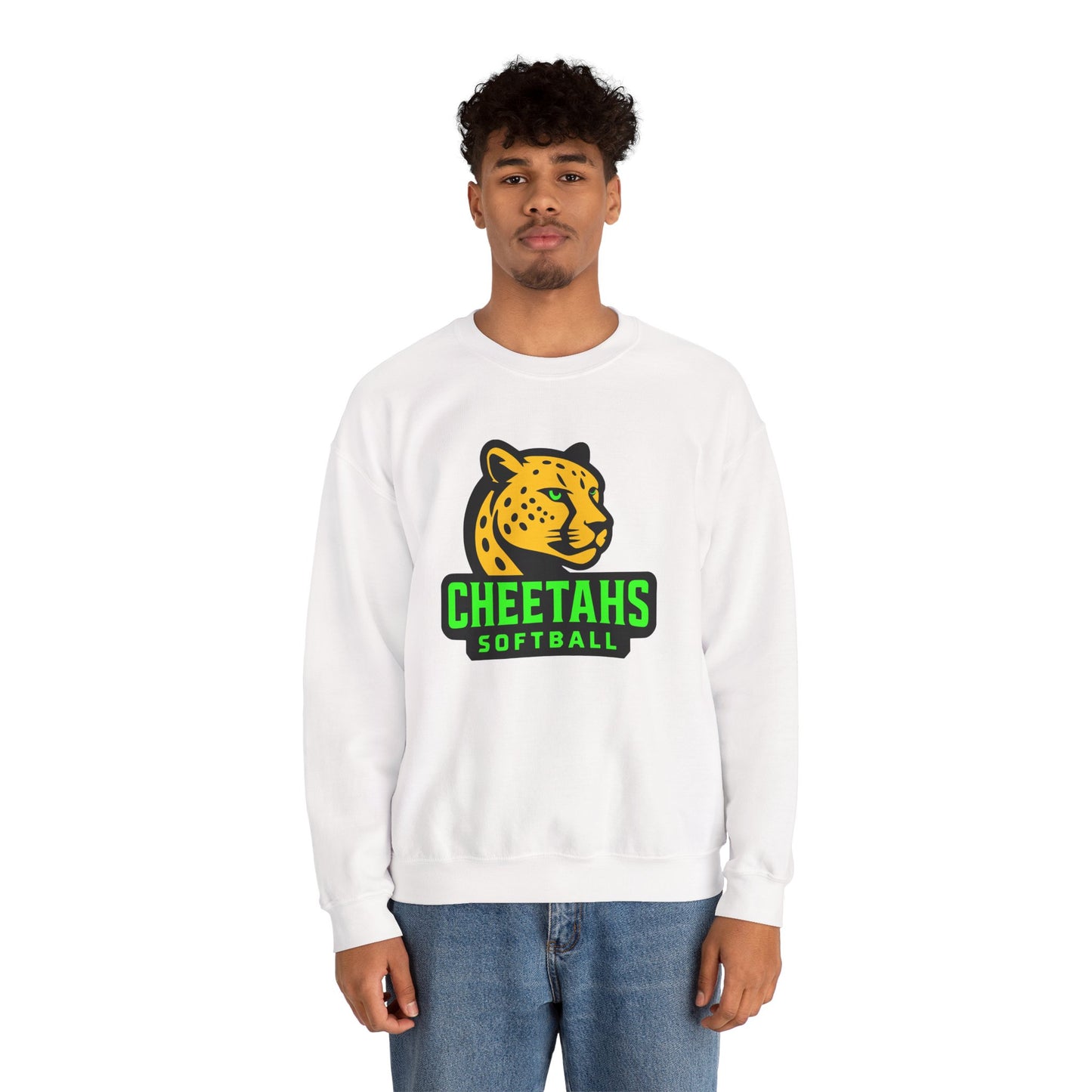 Cheetahs Softball Crewneck Sweatshirt | Unisex Spirit Wear, Cozy Game Day Gear, Free Shipping