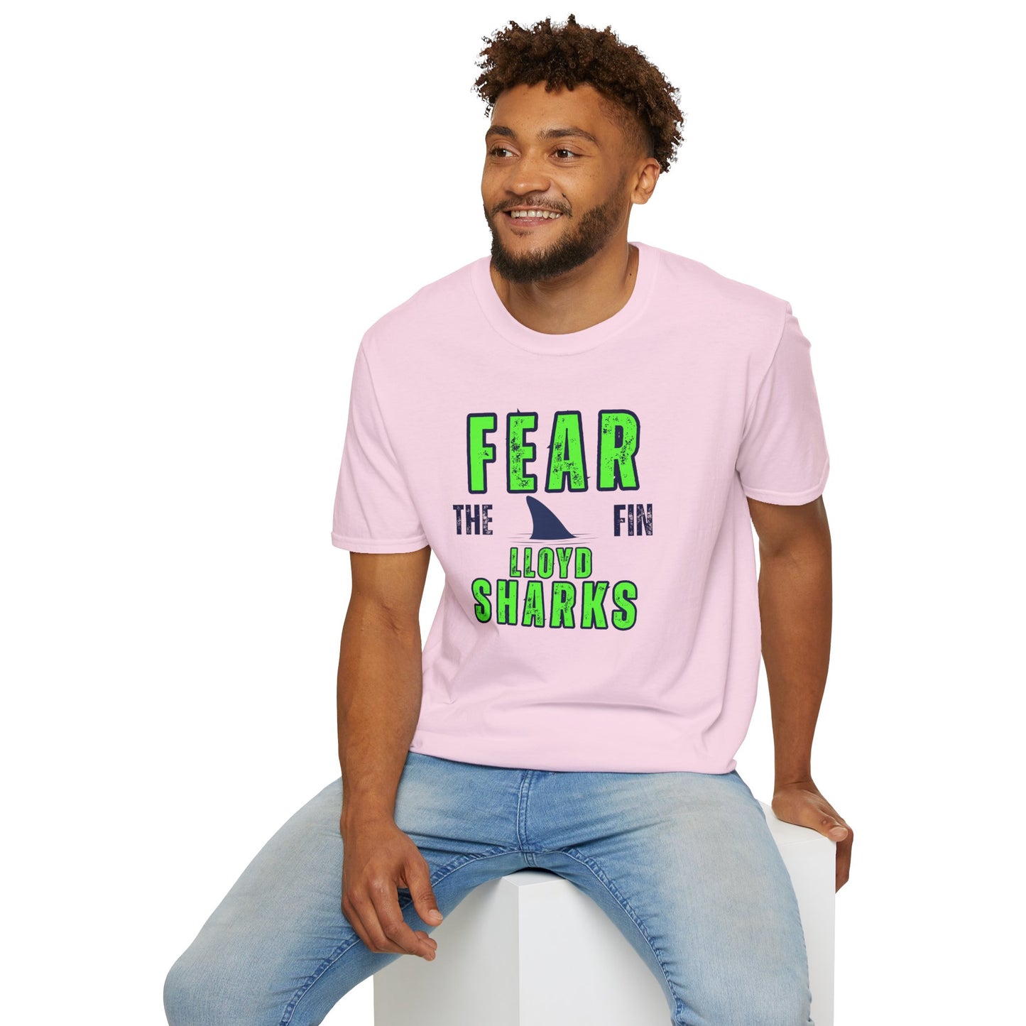 Adult Unisex T-Shirt - Fear The Fin - Lloyd Swim Team