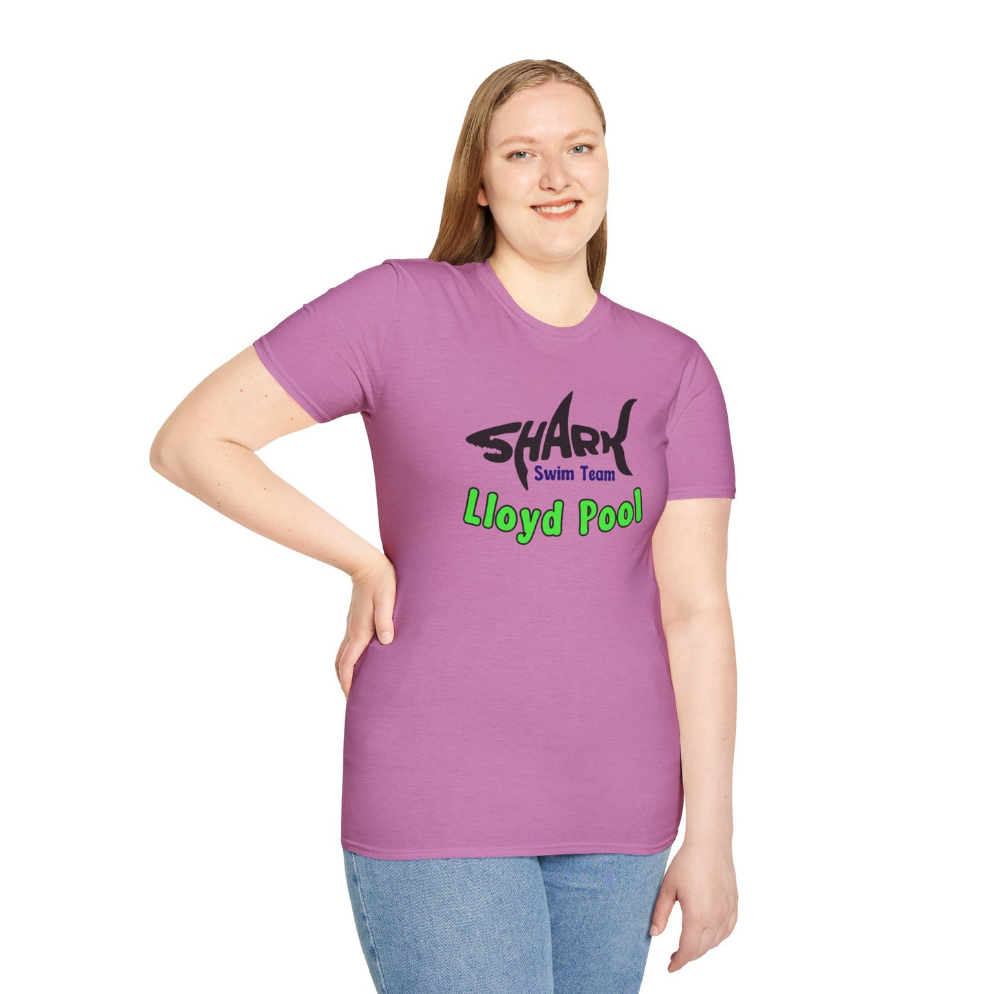 Adult Unisex T-Shirt - Shark Swim Team - Lloyd Swim Team