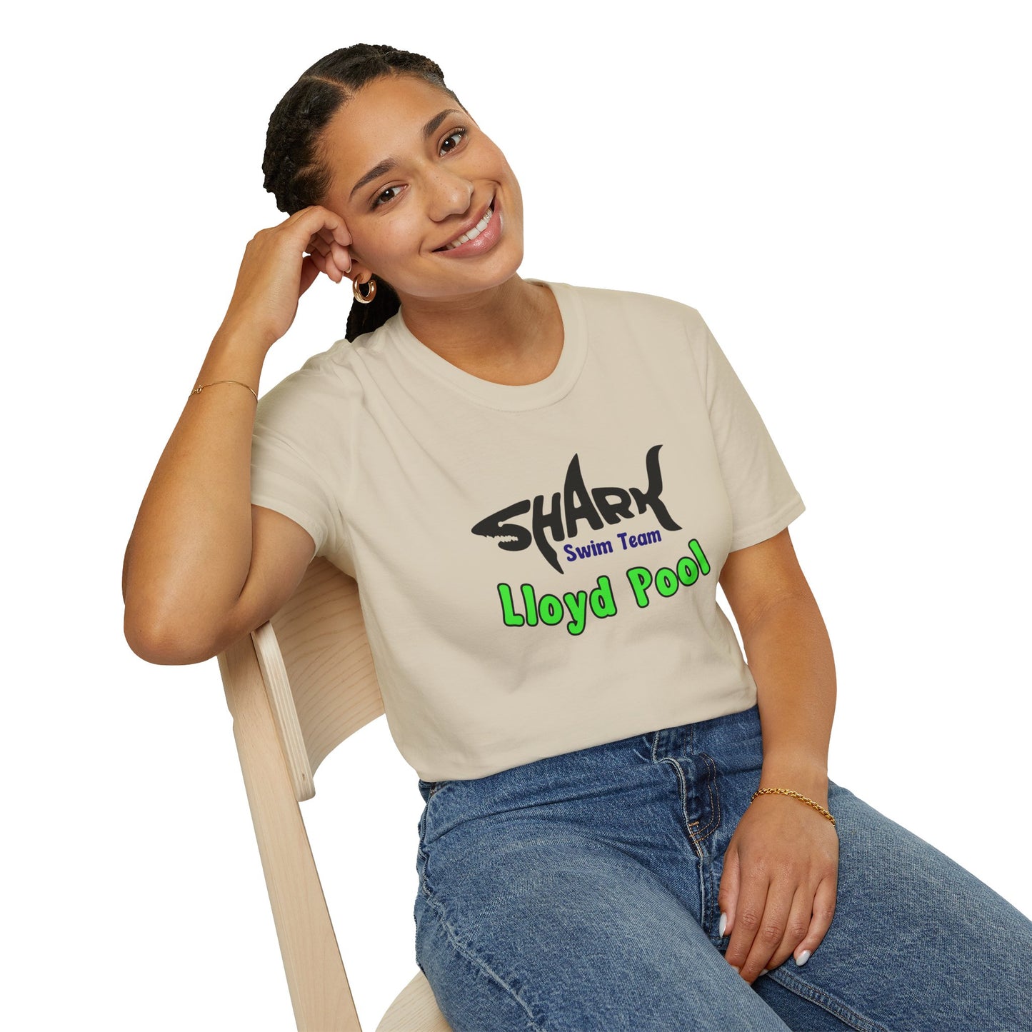 Adult Unisex T-Shirt - Shark Swim Team - Lloyd Swim Team