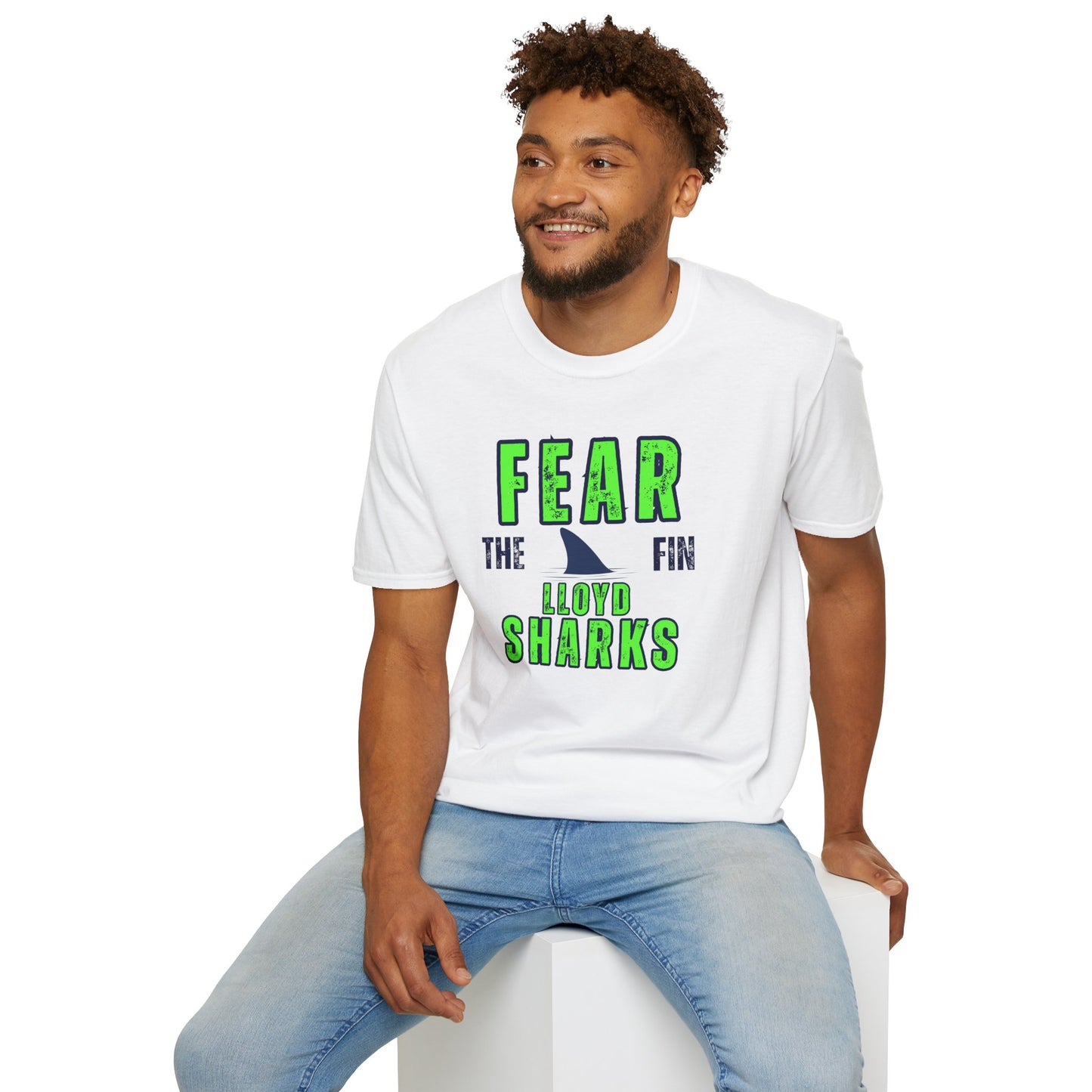 Adult Unisex T-Shirt - Fear The Fin - Lloyd Swim Team
