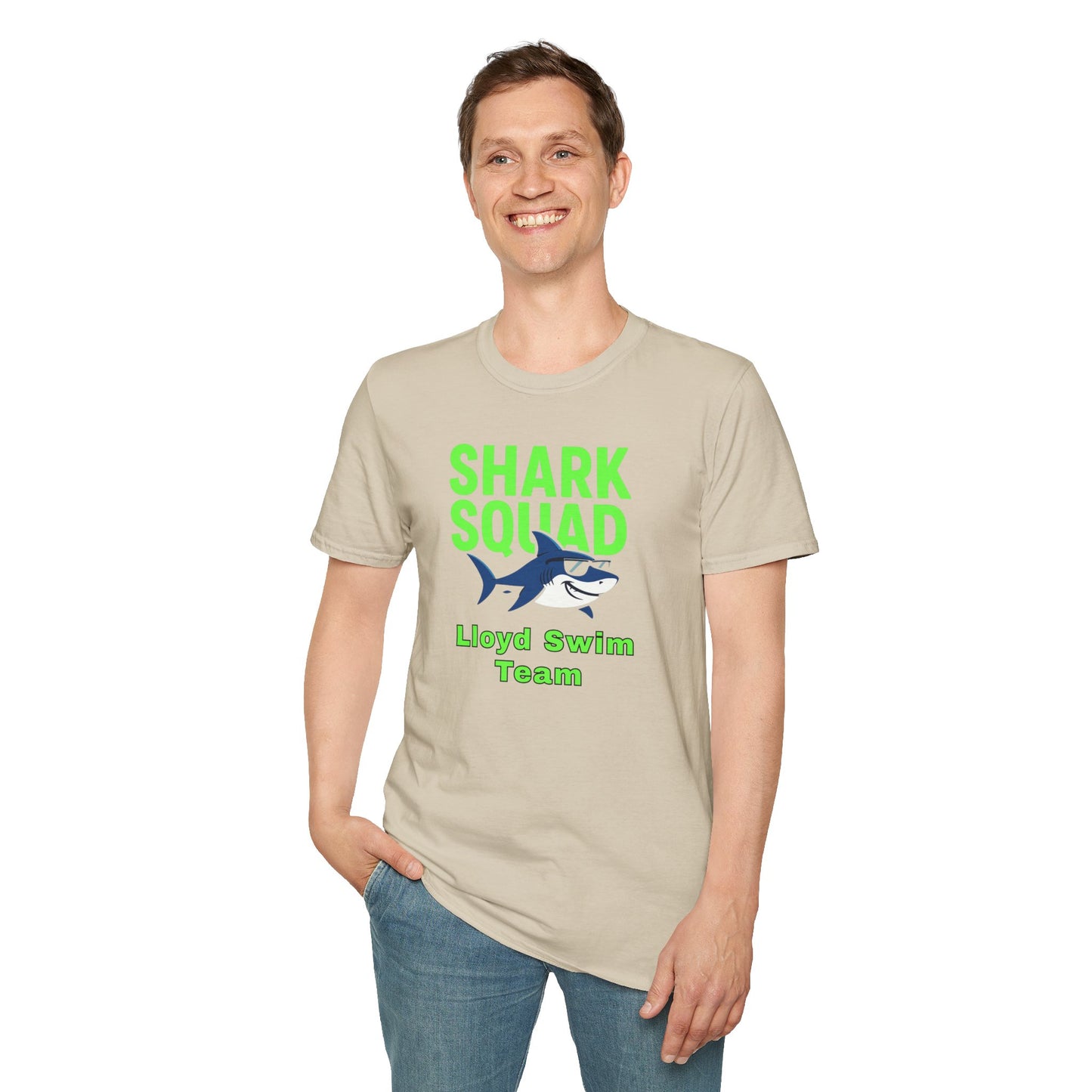 Adult Unisex T-Shirt - Shark Squad - Lloyd Swim Team