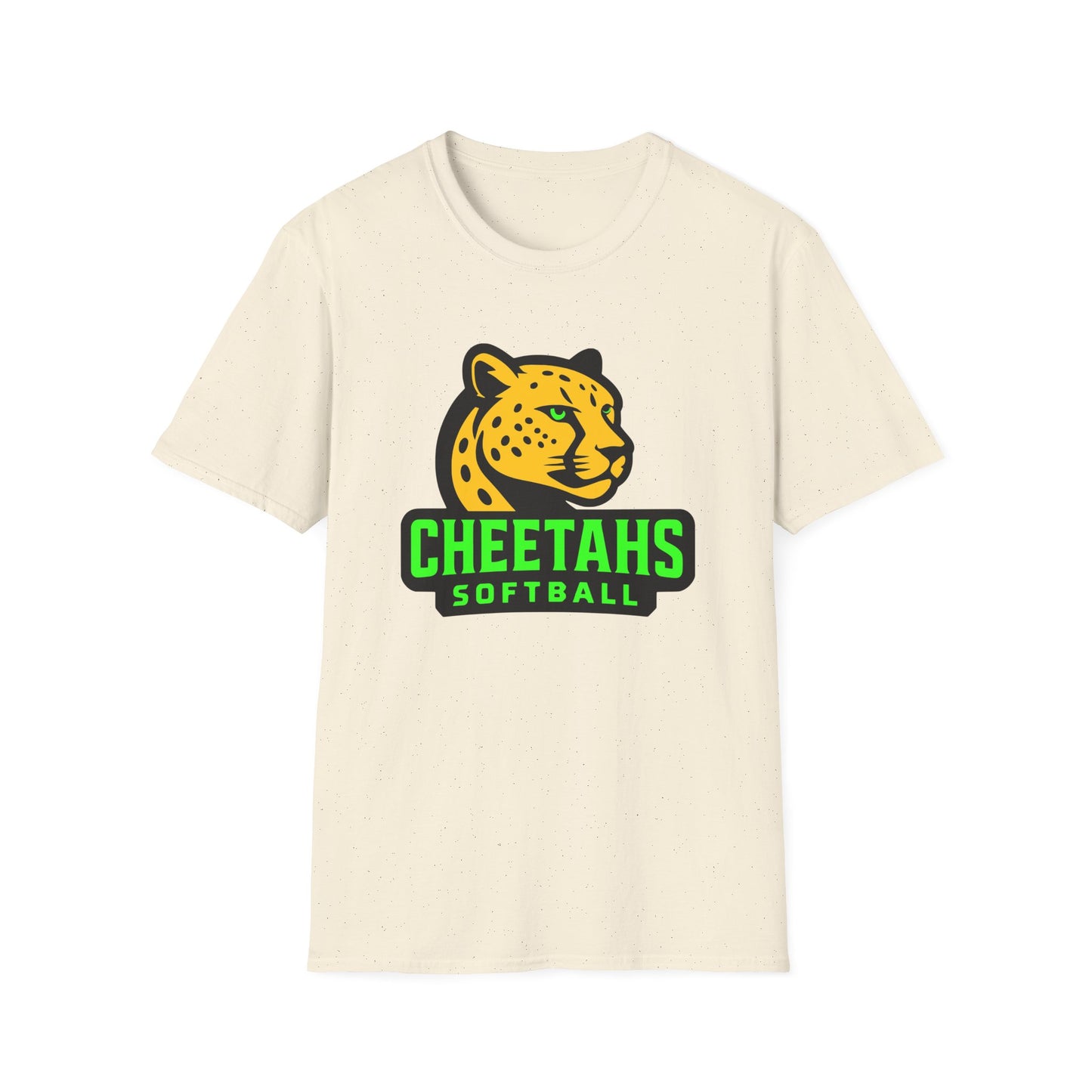Cheetahs Softball Adult Unisex Softstyle T-Shirt | Casual Sports Apparel, Team Uniform, Gift for Athletes, Free Shipping