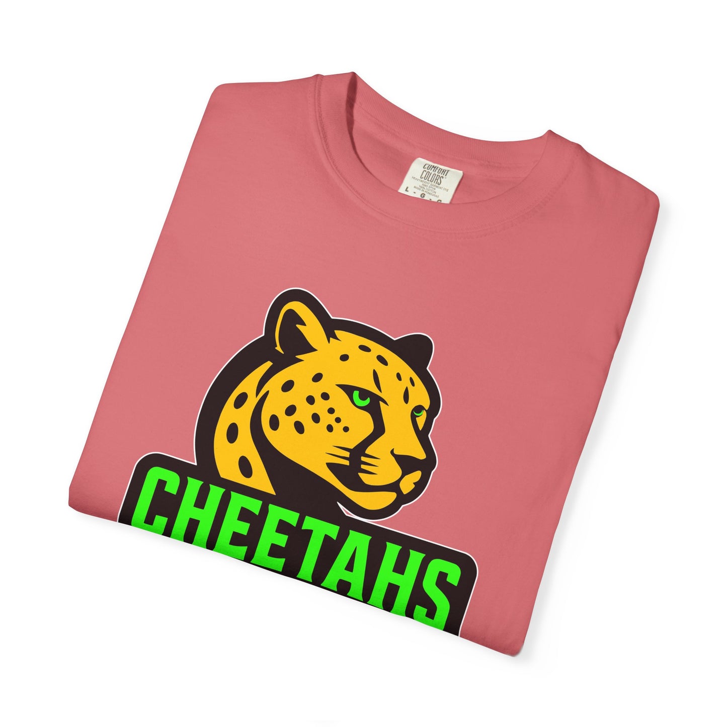 Cheetahs Softball Comfort Colors T-Shirt | Unisex Garment-Dyed Spirit Wear, Team Pride, Free Shipping
