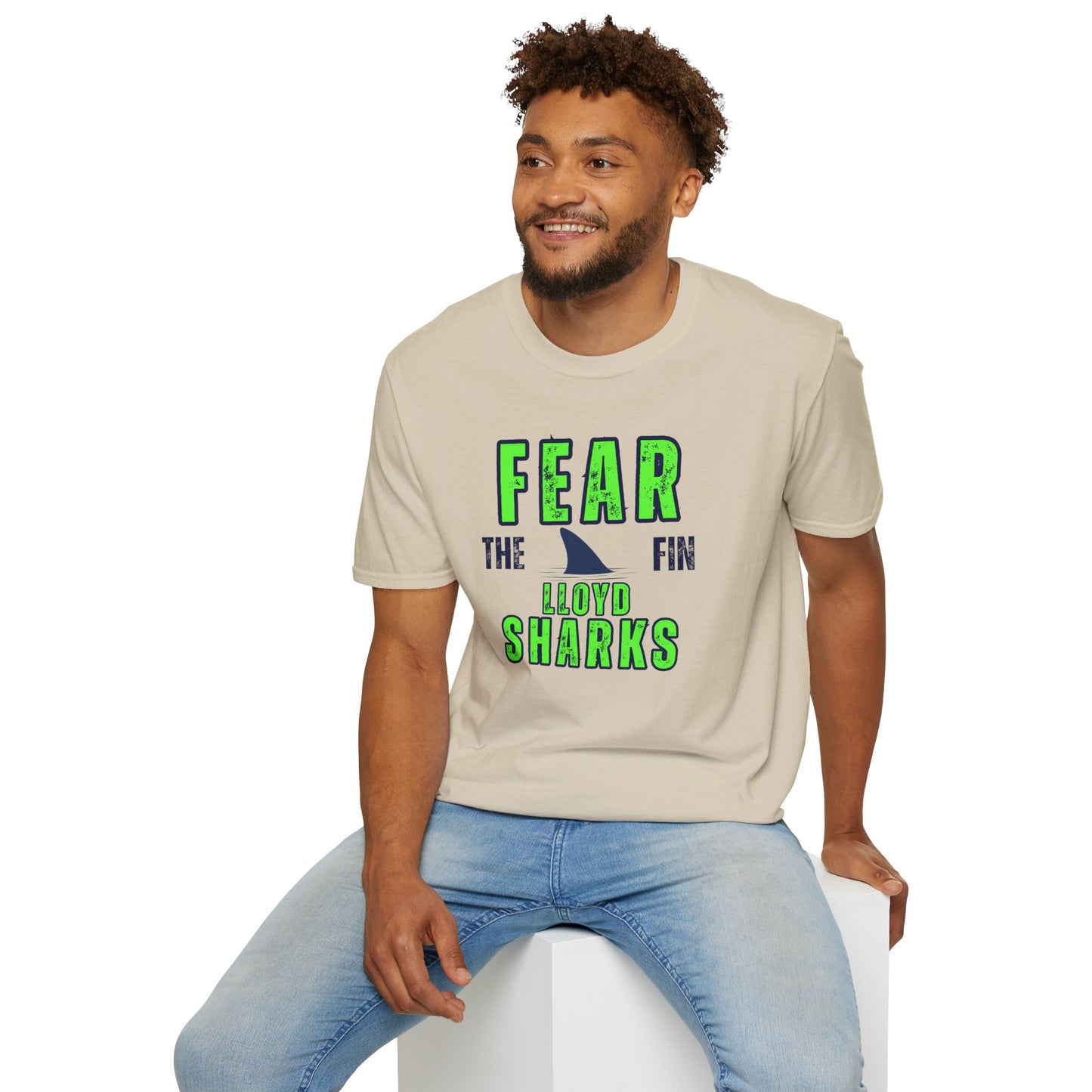 Adult Unisex T-Shirt - Fear The Fin - Lloyd Swim Team