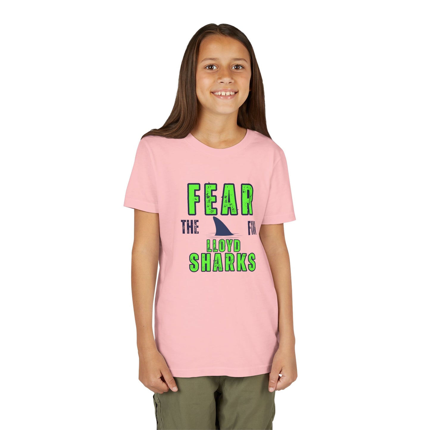 Youth T-Shirt - Fear The Fin - Lloyd Swim Team