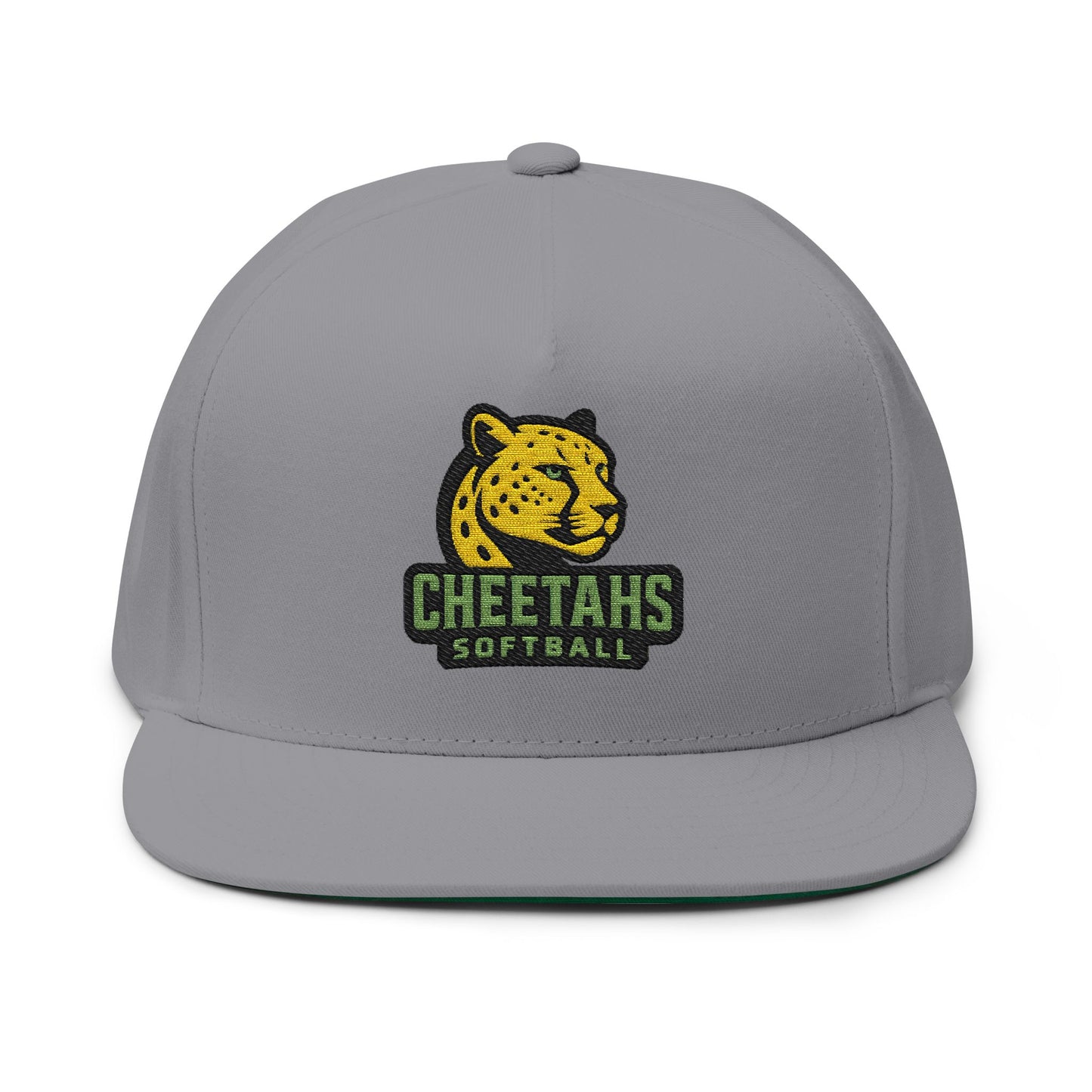 Cheetahs Softball Embroidered Flat Bill Cap | Spirit Wear Snapback | FREE Shipping