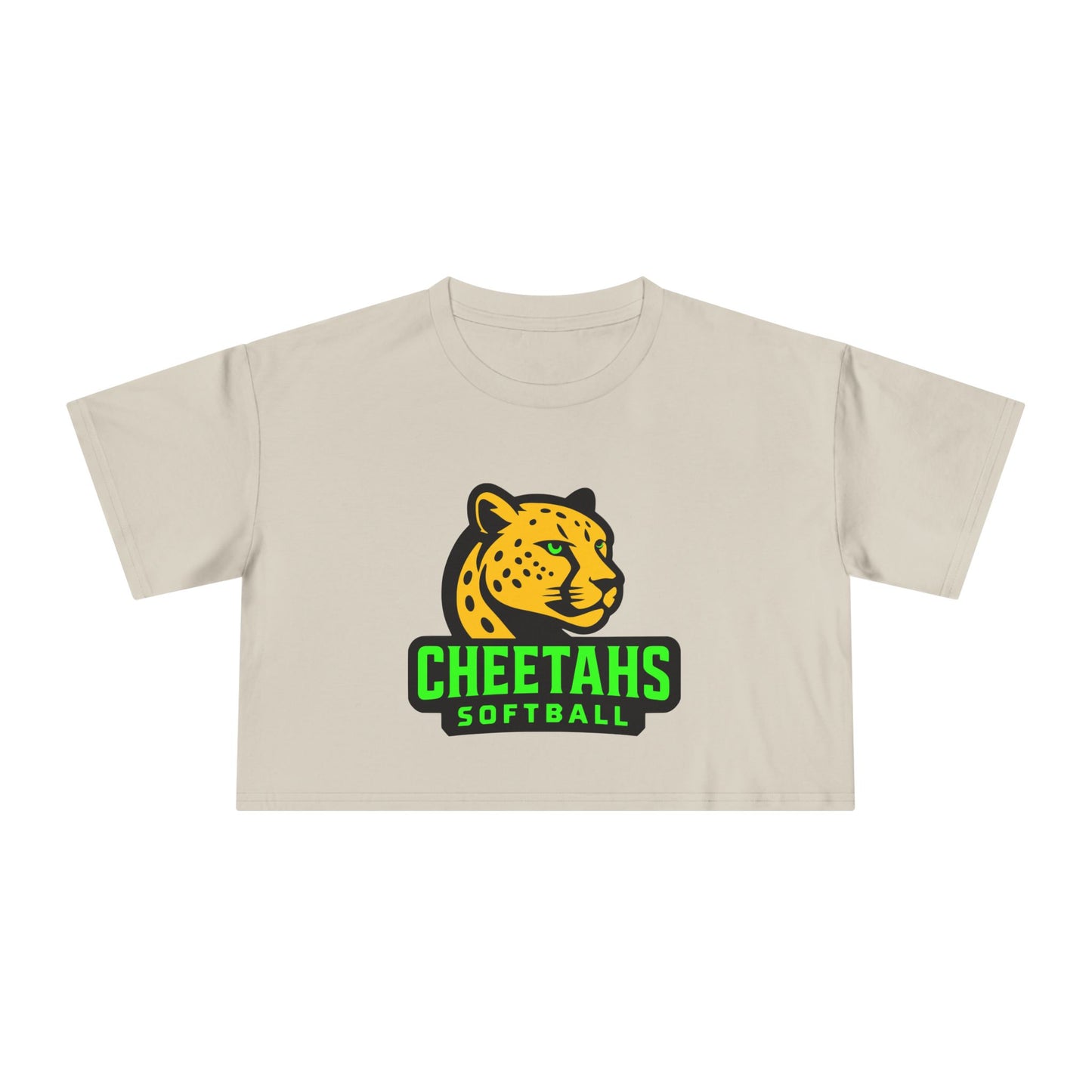 Cheetahs Softball Women’s Crop Tee | Trendy Spirit Wear, Game Day Style, Free Shipping