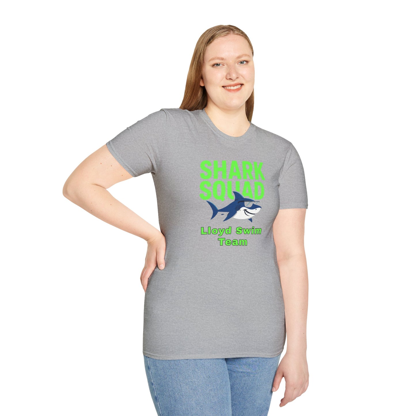 Adult Unisex T-Shirt - Shark Squad - Lloyd Swim Team