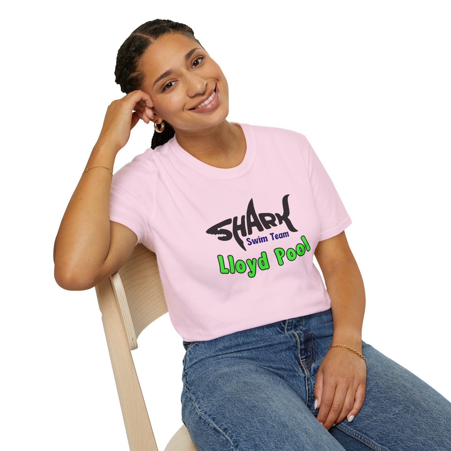 Adult Unisex T-Shirt - Shark Swim Team - Lloyd Swim Team